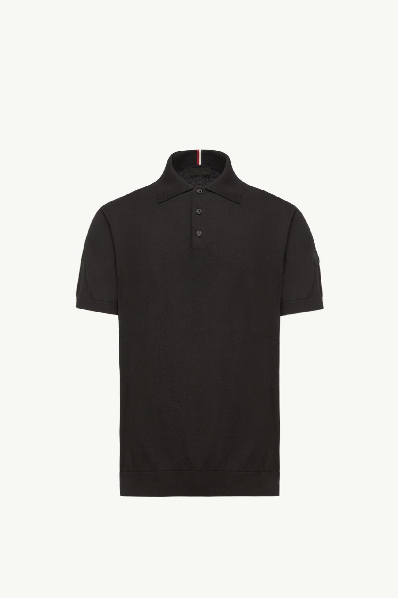 Poloshirt aus Baumwollstrick mit Logo Herren Schwarz Moncler 2