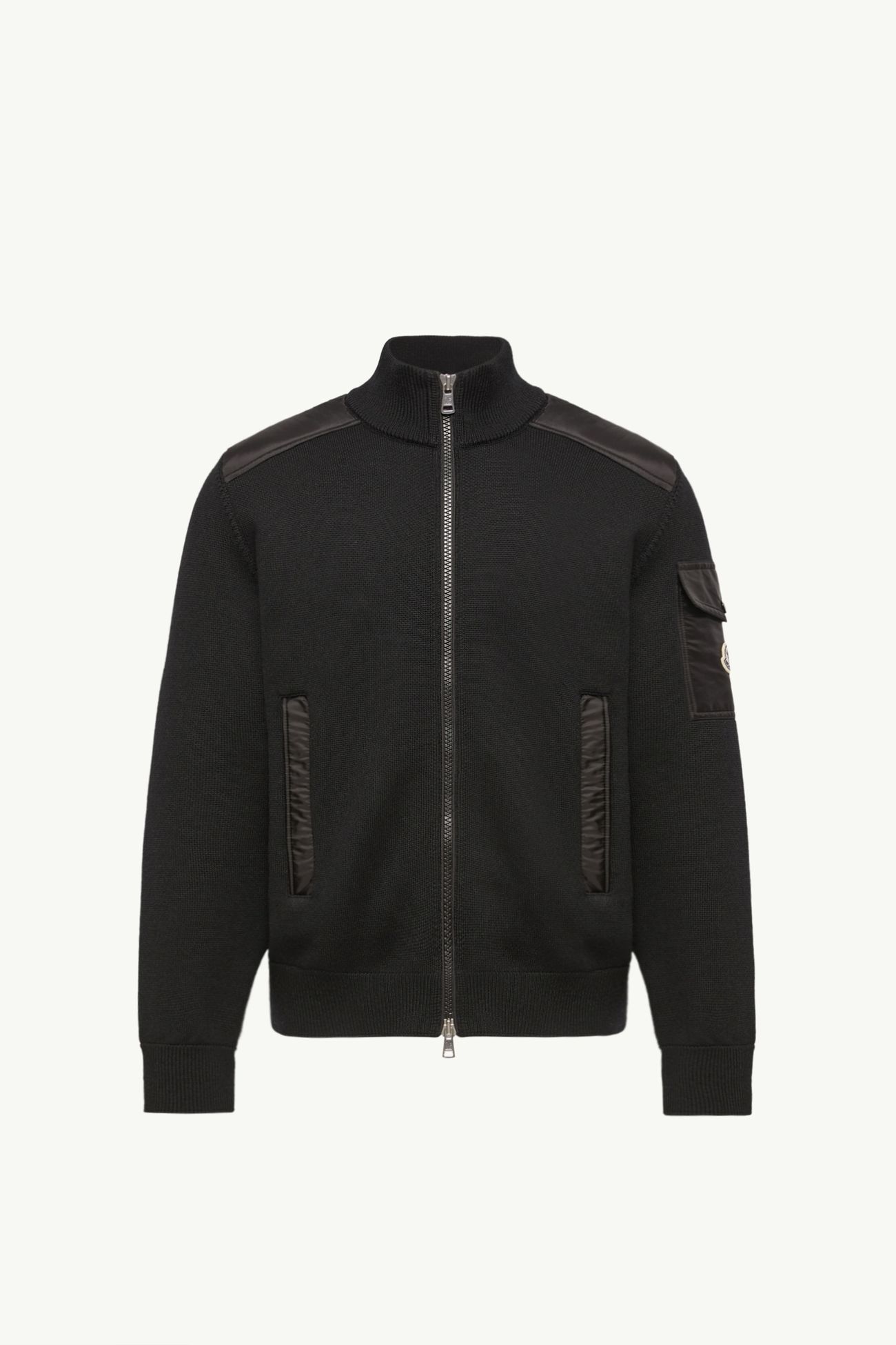 패딩 울 집업 카디건 남성 블랙 Moncler 2