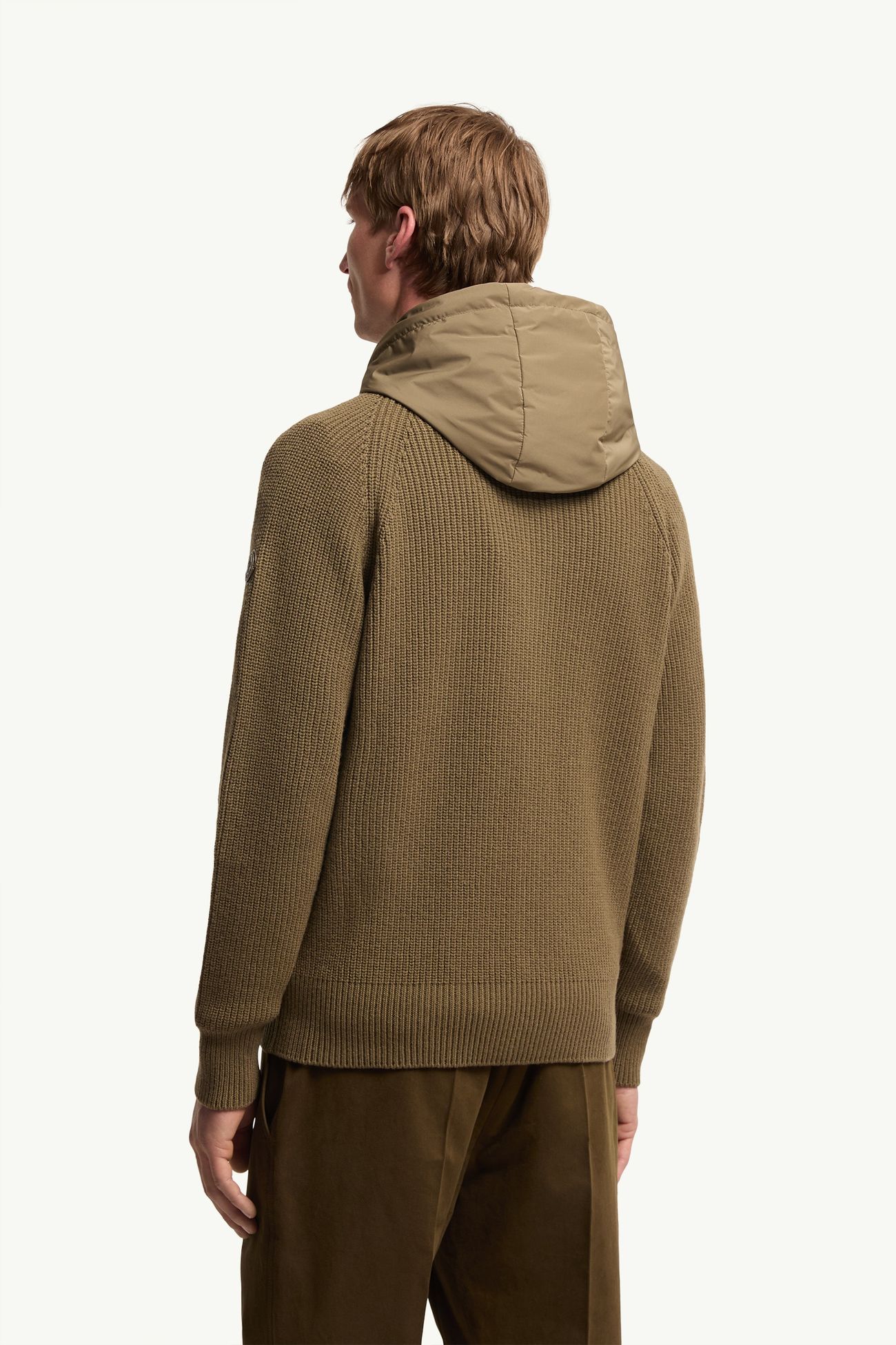 男士羊毛和山羊绒混纺连帽卫衣 男士 橄榄绿 Moncler 4