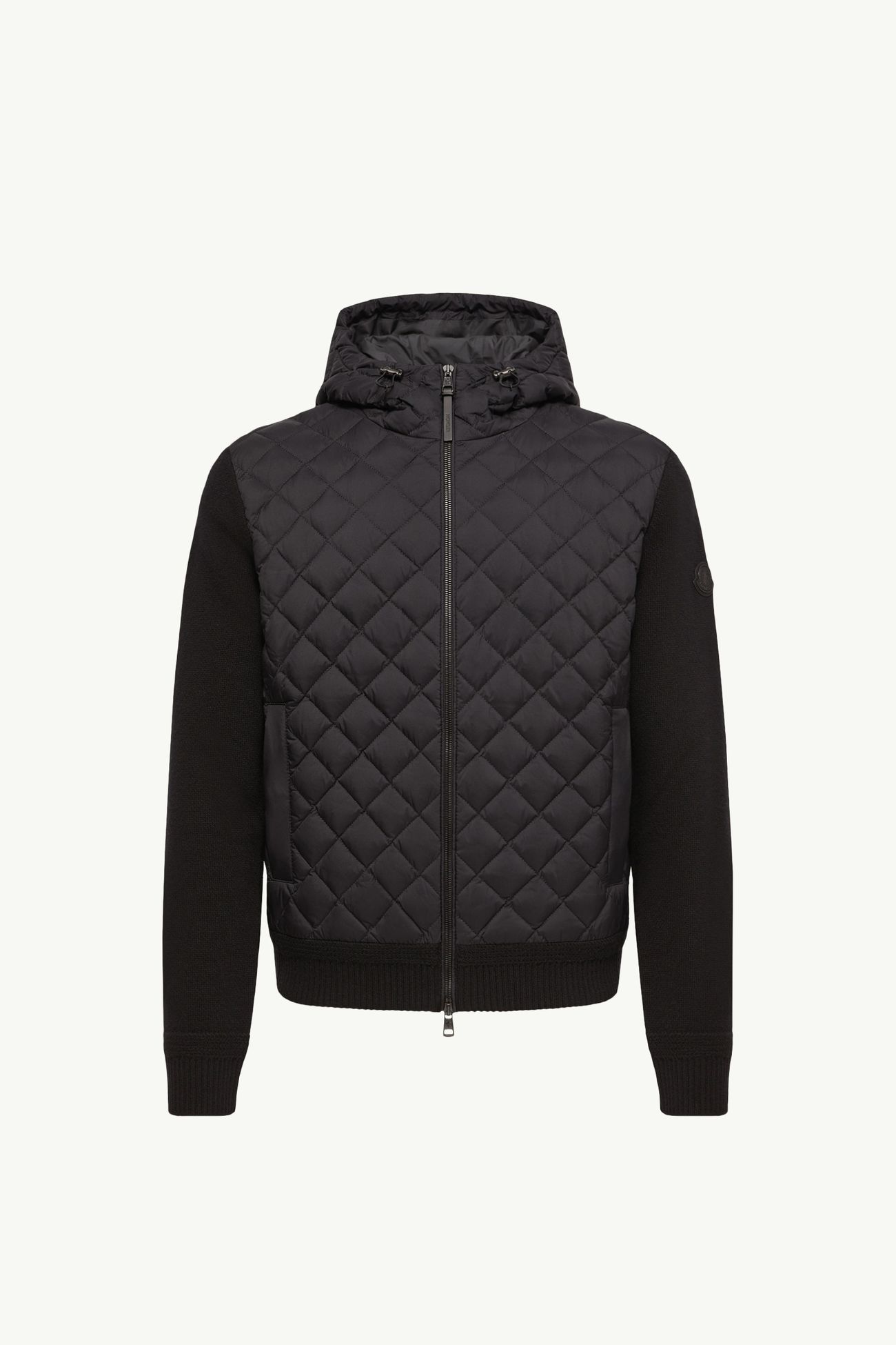 羊毛羊絨混紡連帽衫 男士 黑色 Moncler 2