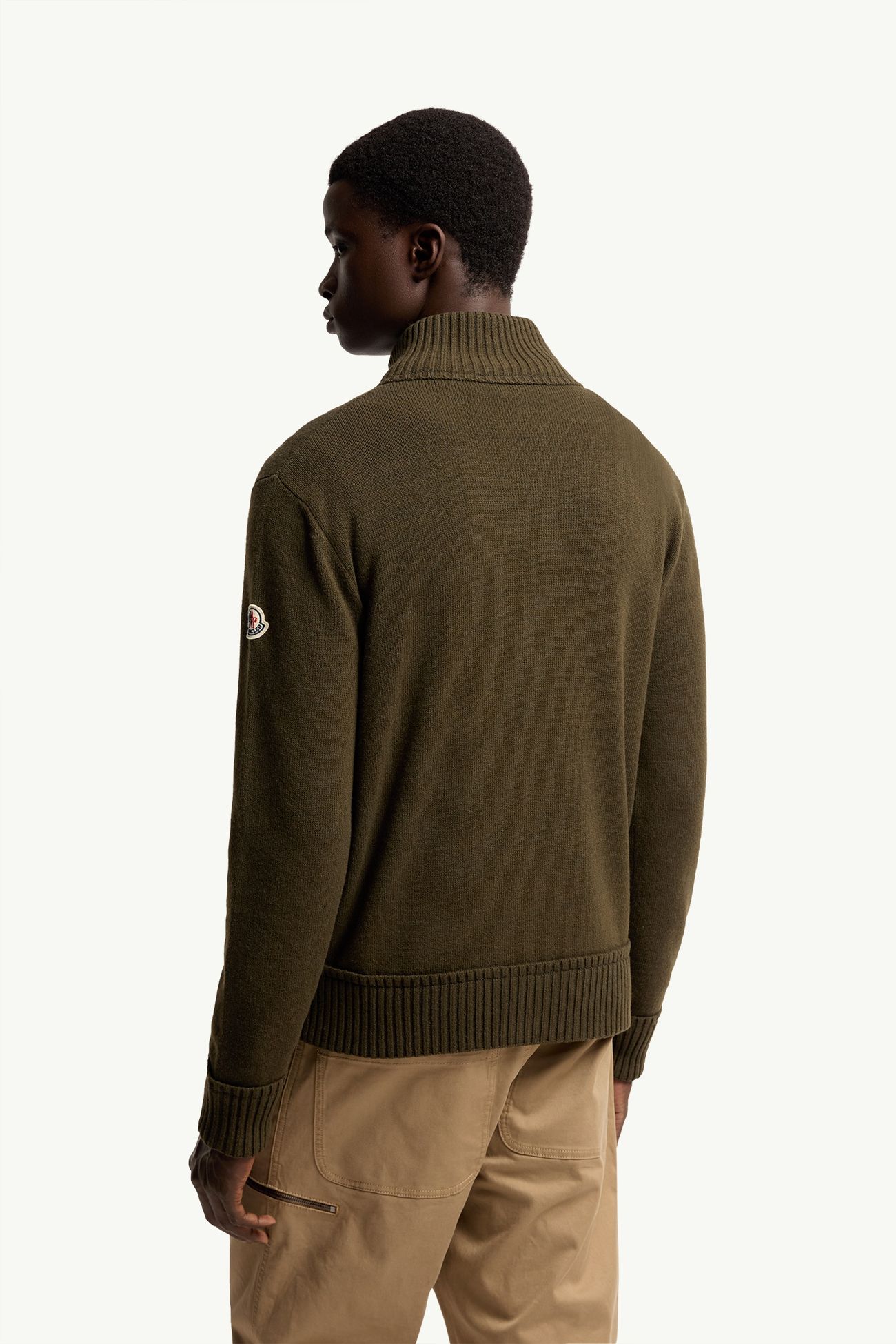 カーディガン メンズ オリーブグリーン Moncler 4