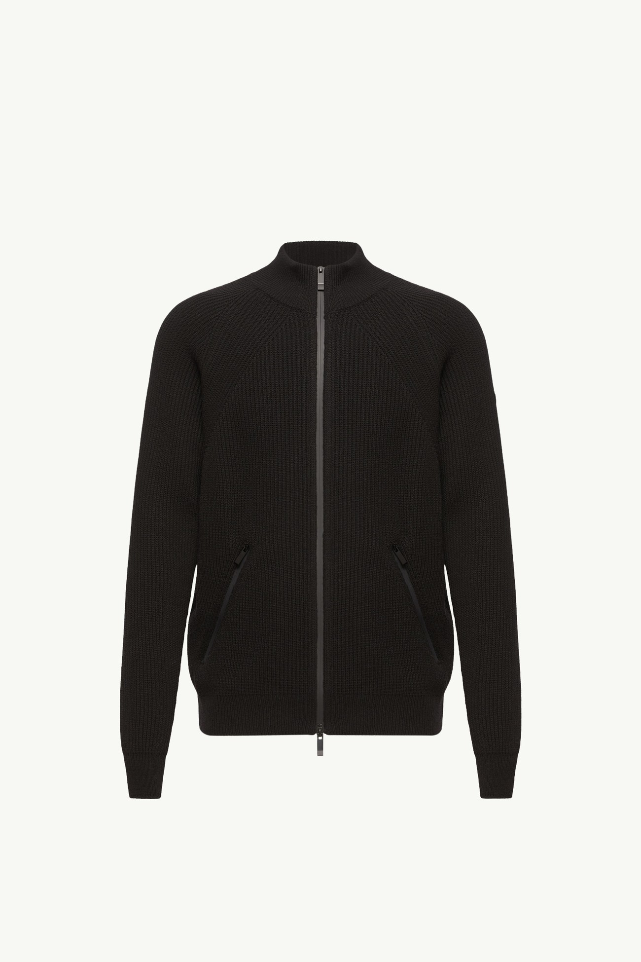 Cárdigan con cremallera de mezcla de cachemira Hombre Negro Moncler 2