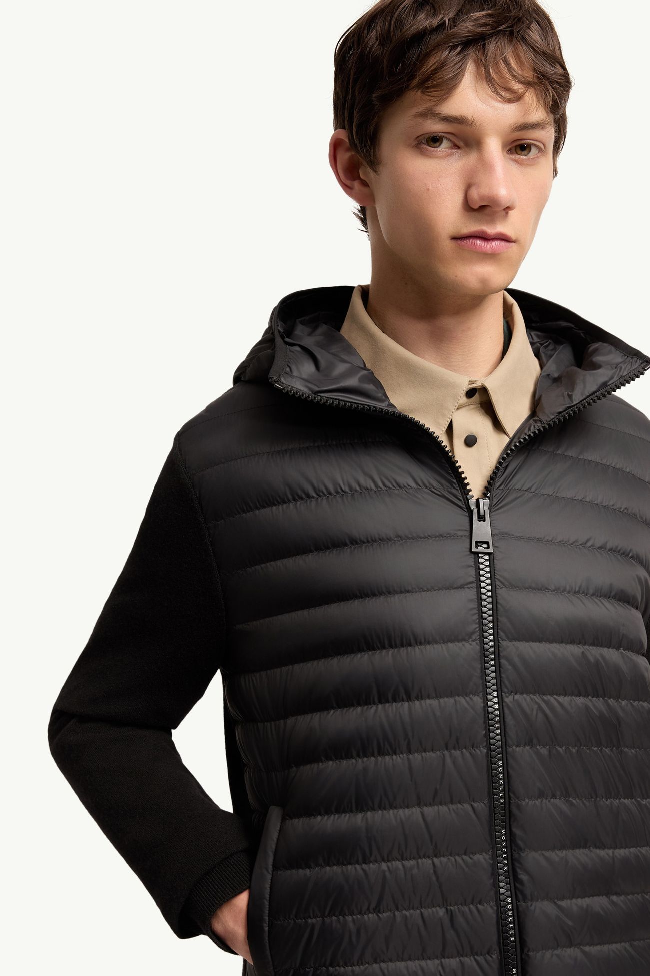 男士加衬山羊绒混纺开衫 男士 黑色 Moncler 5