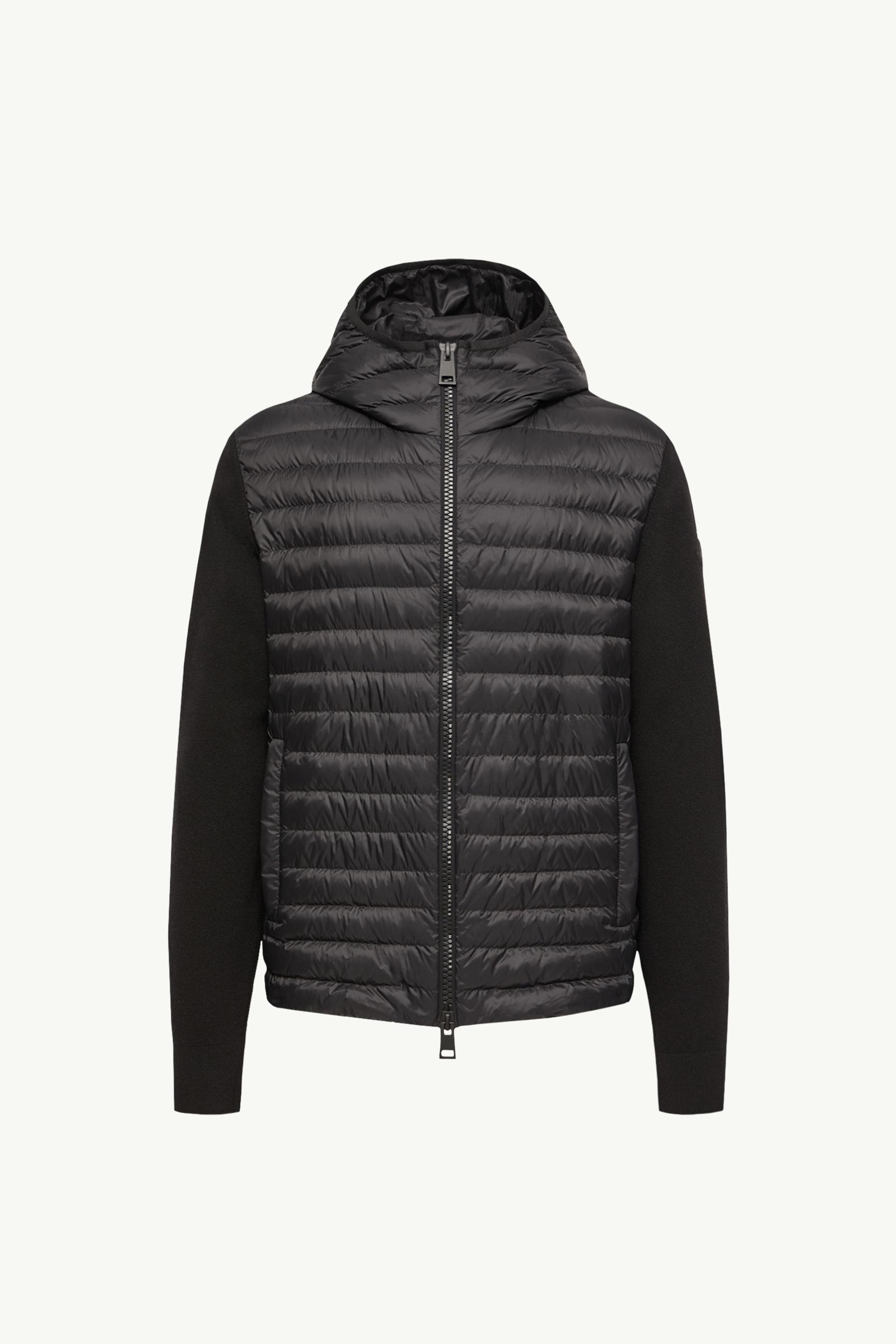 Padded Cashmere Blend Cardigan Men Black Moncler, 1 of 0