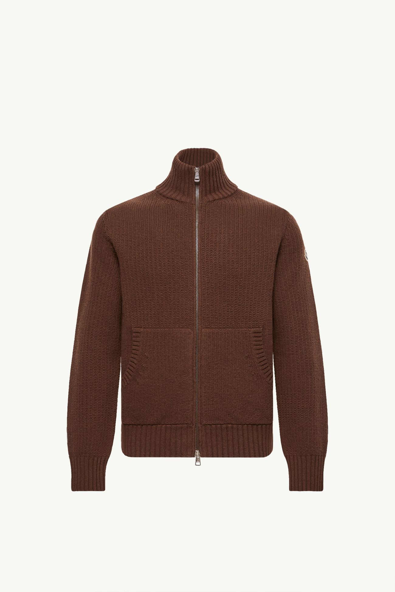 Cárdigan de mezcla de lana y cachemira Hombre Marrón Moncler 2