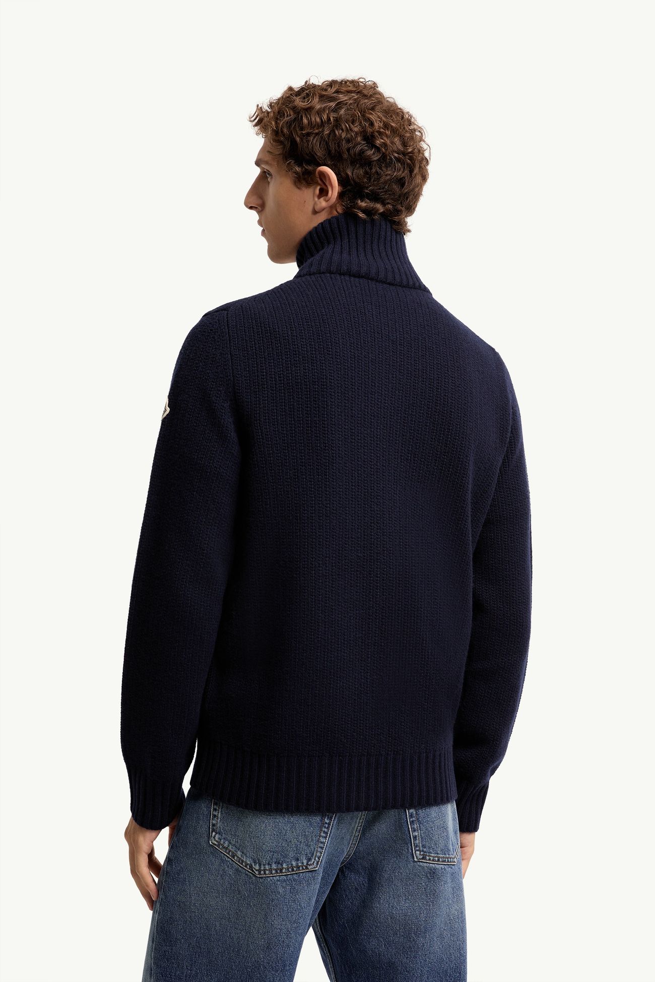 カーディガン メンズ ネイビーブルー Moncler 4