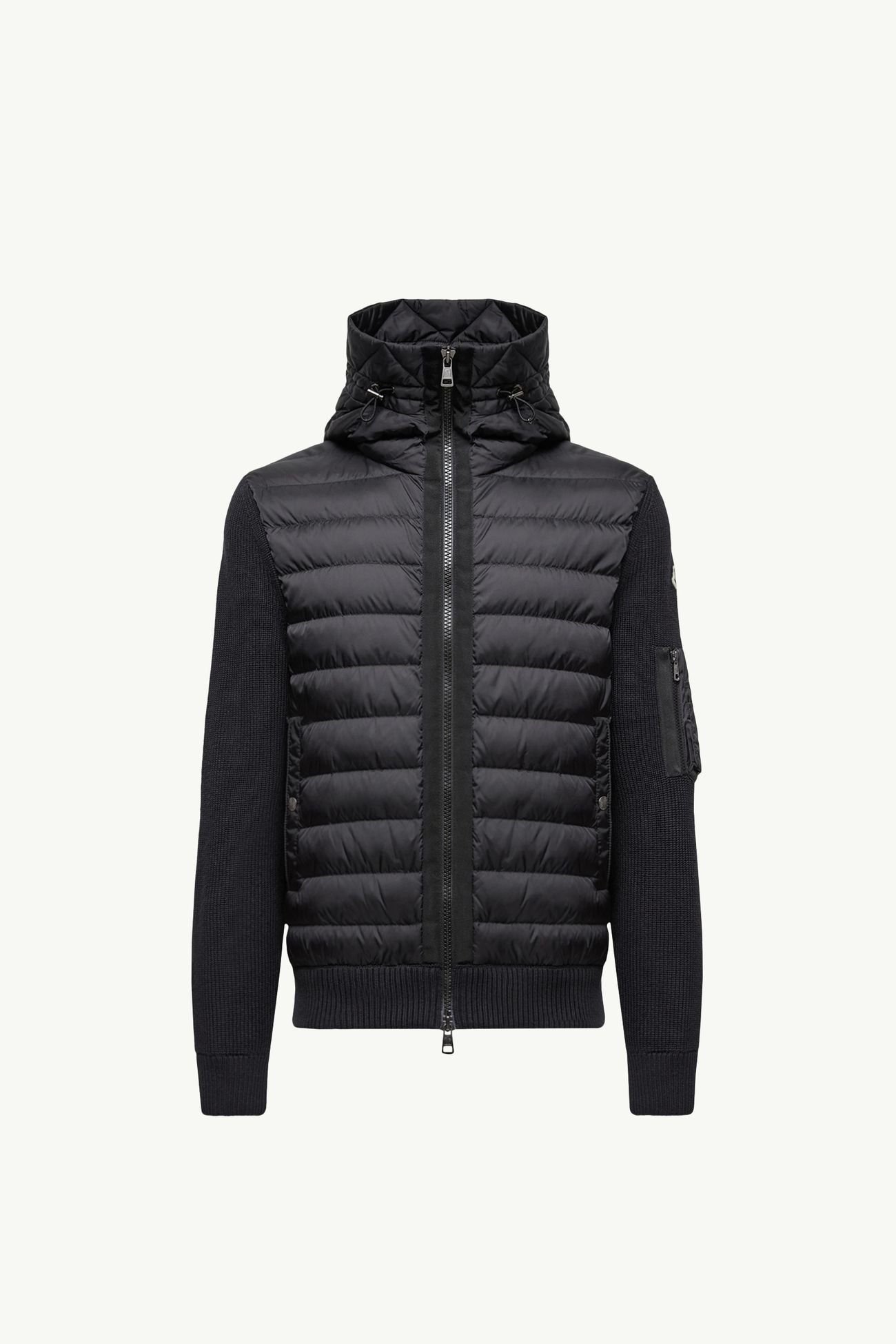 Padded Zip-Up Cardigan Men Black Moncler 2