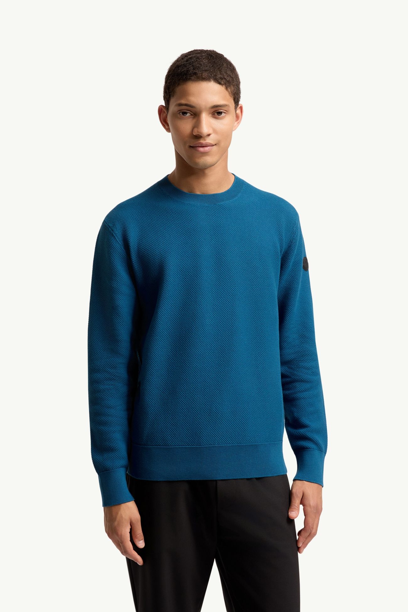Maglione in cotone Uomo Blu Inchiostro Moncler 3