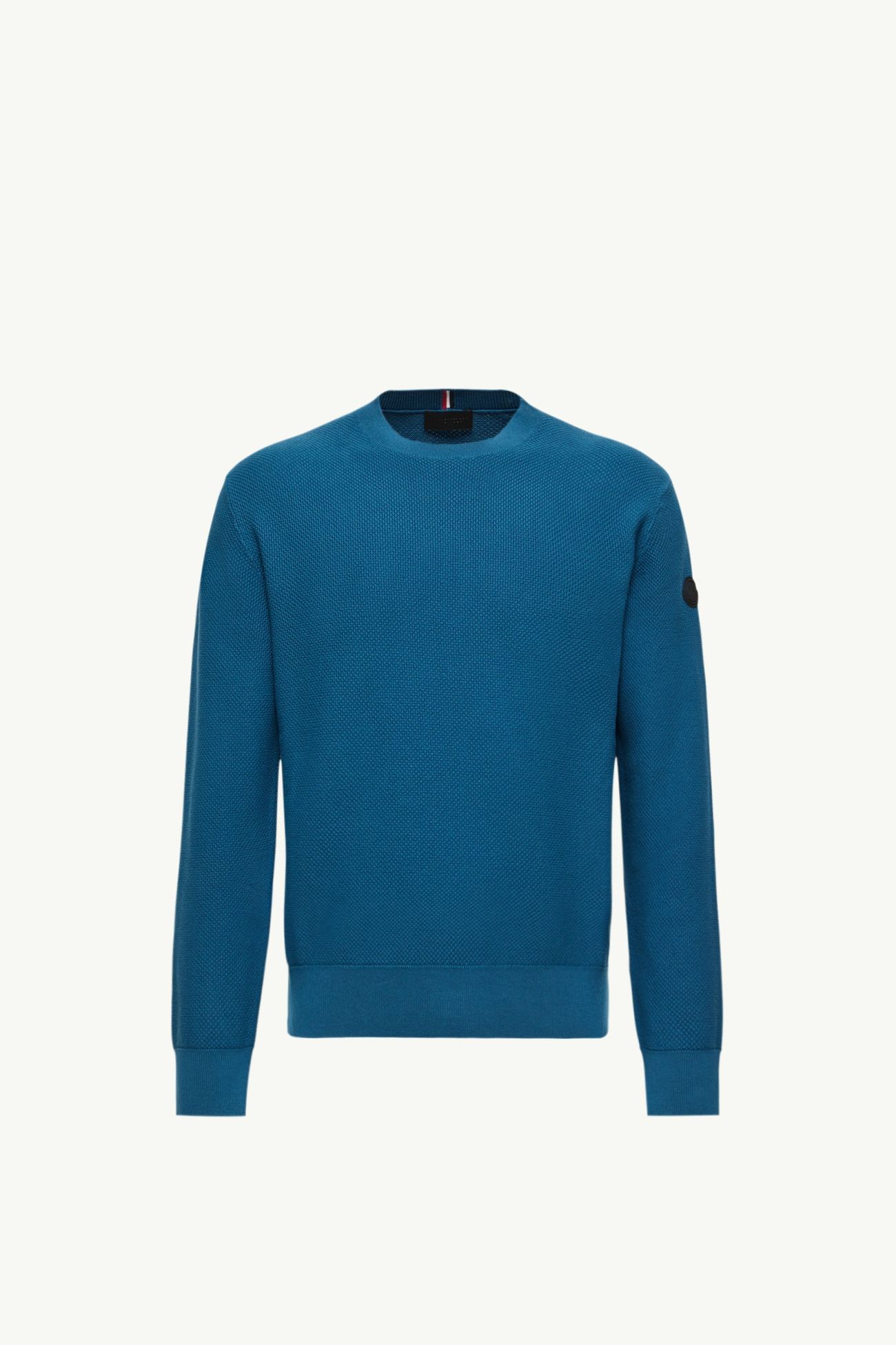 Pull en maille de coton Hommes Bleu Encre Moncler 2