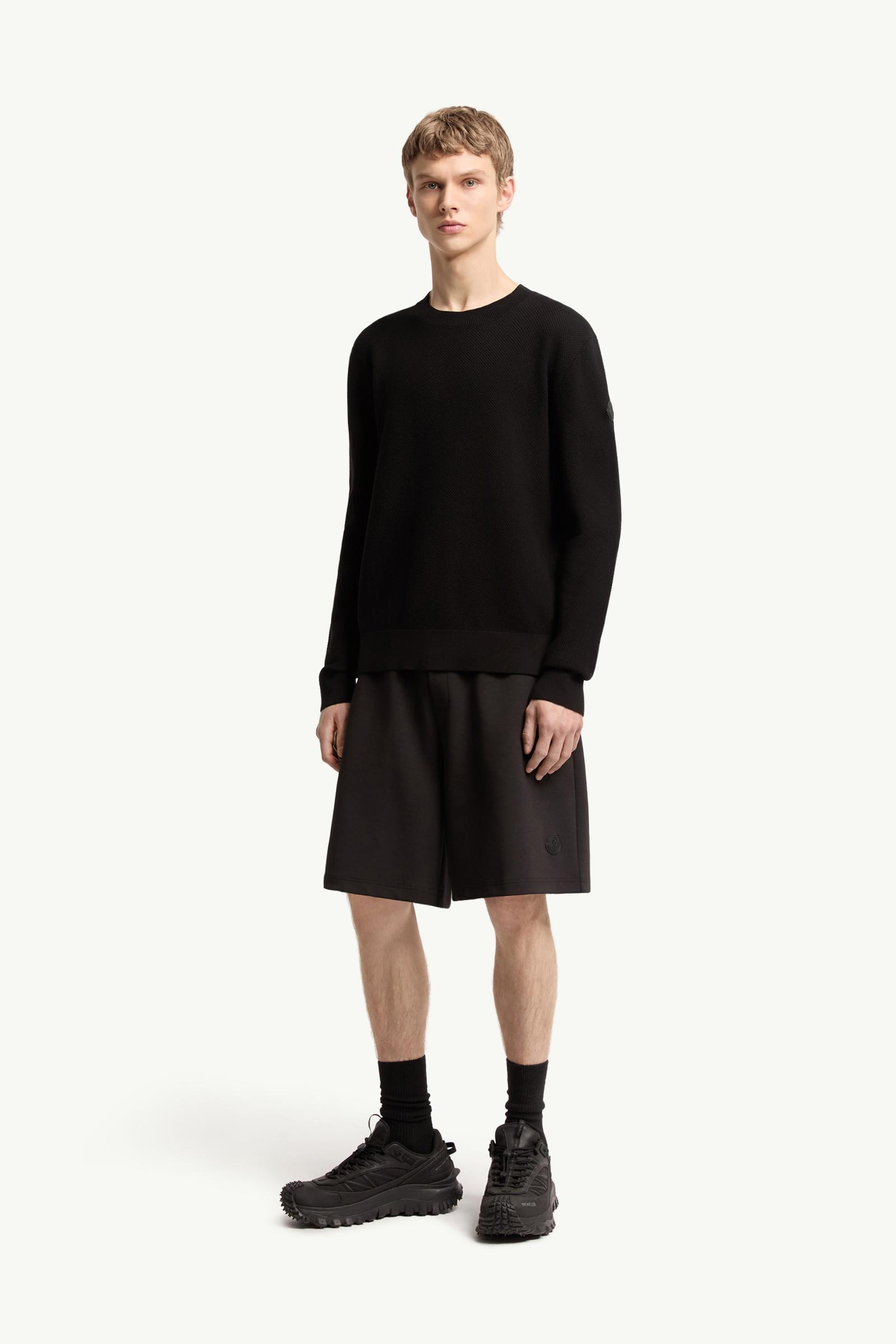 Cotton Knit Jumper Men Black Moncler, 1 of 0
