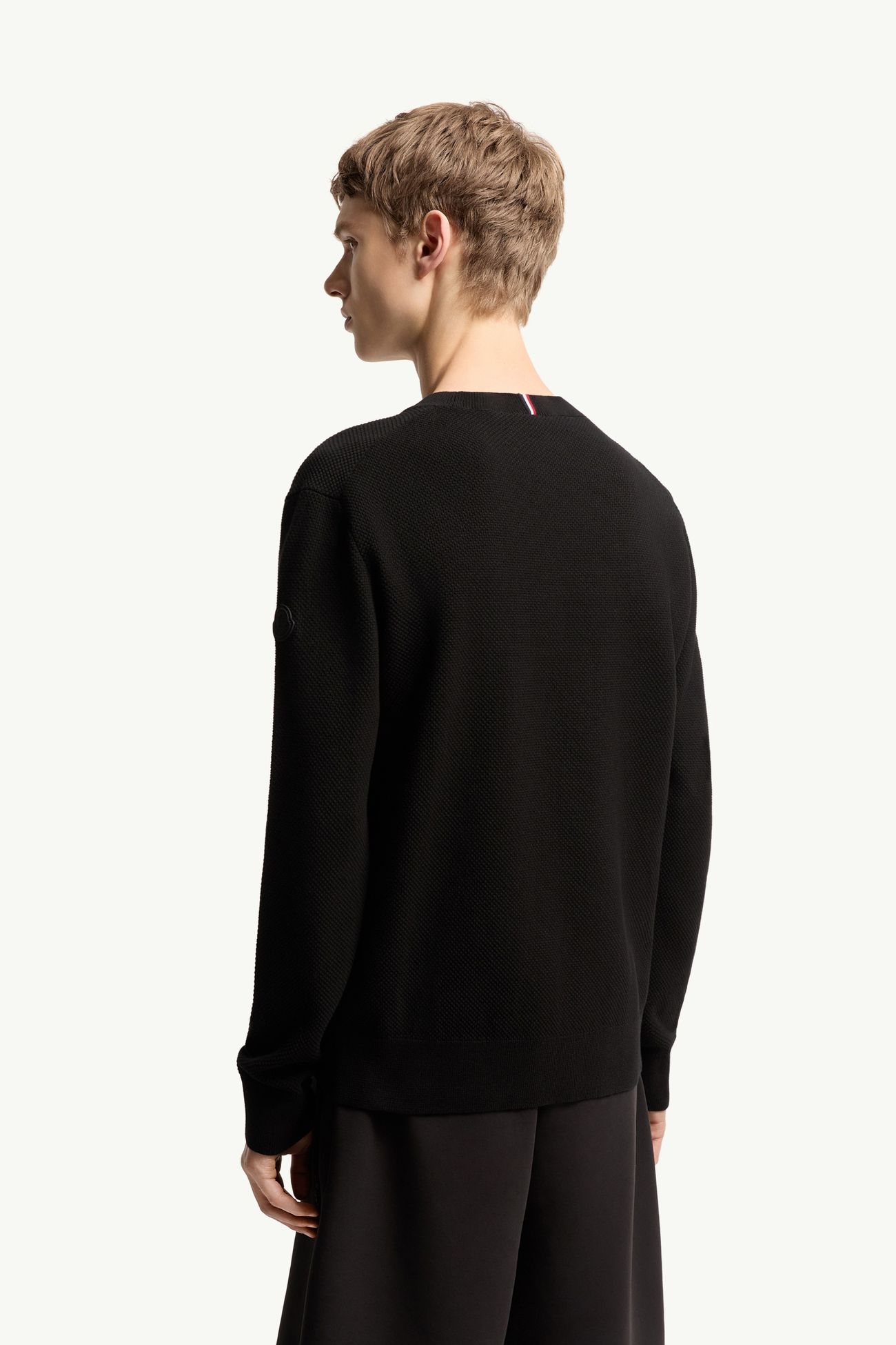 Pull en maille de coton Hommes Noir Moncler 4