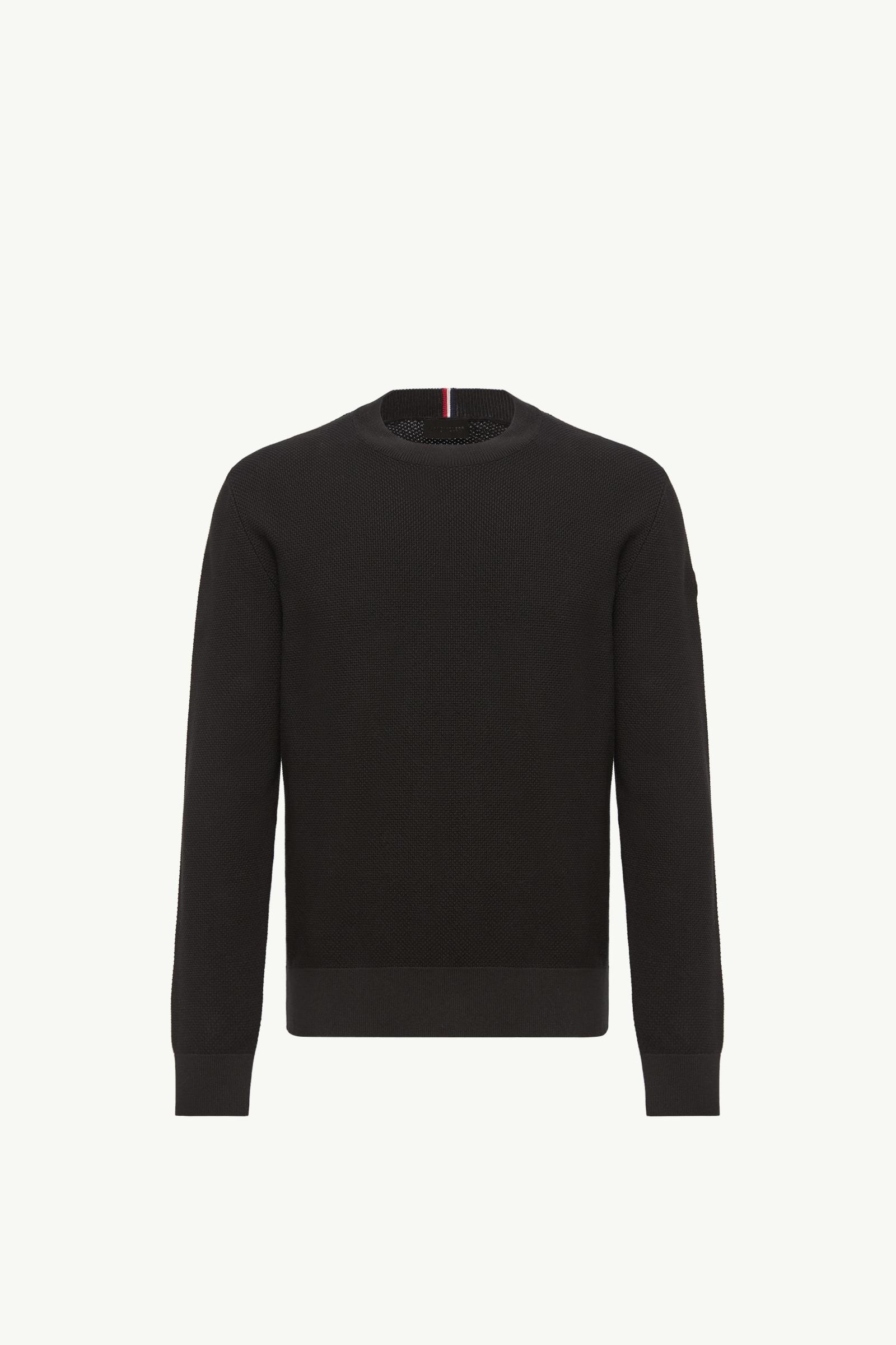 Cotton Knit Jumper Men Black Moncler, 1 of 0