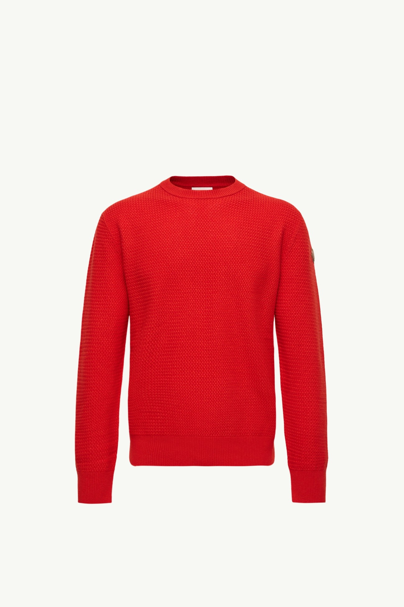 Textured Cashmere & Wool Jumper Men Red Moncler 2