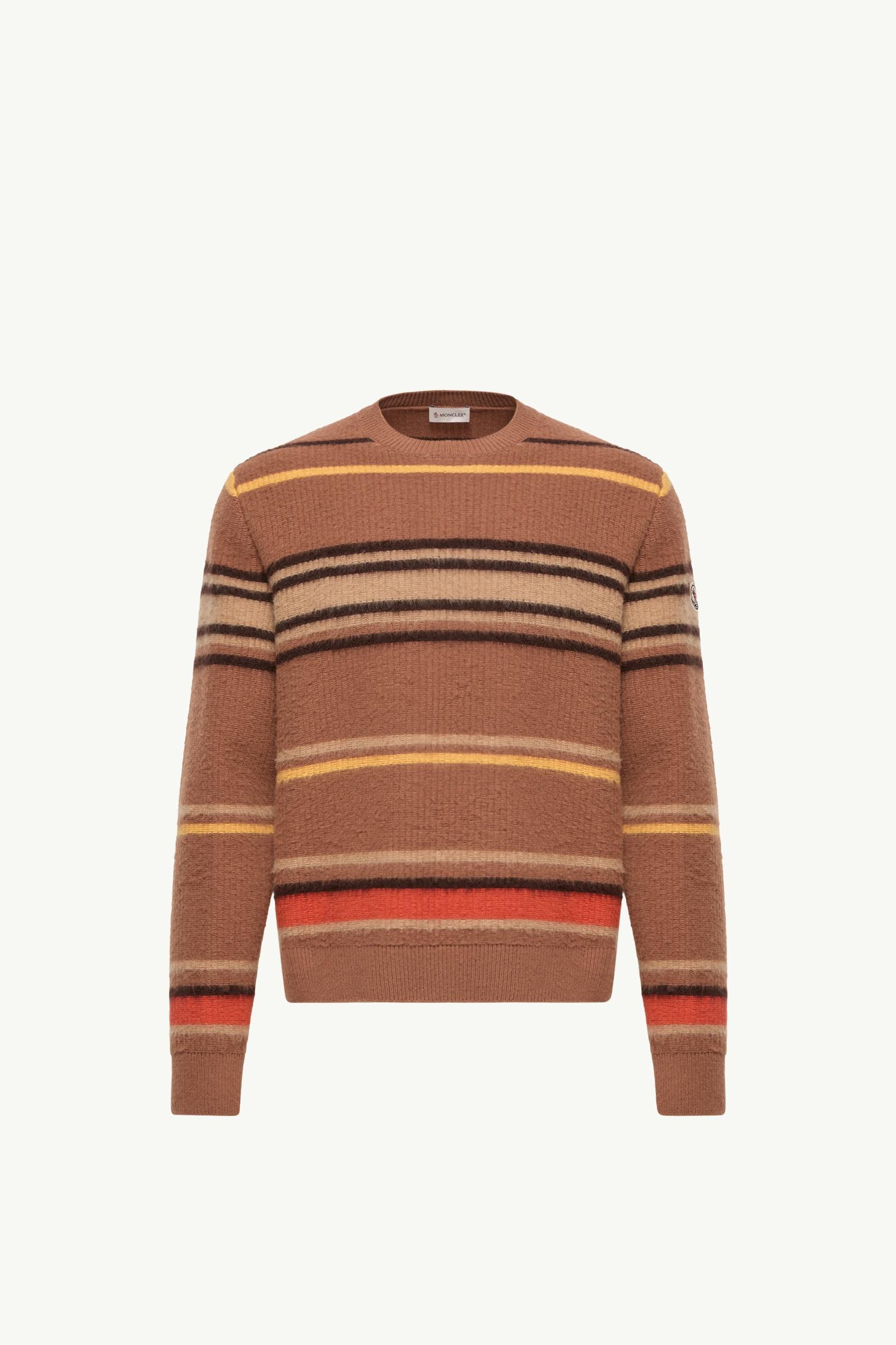 Striped Wool Jumper Men Light Brown Moncler, 1 of 0