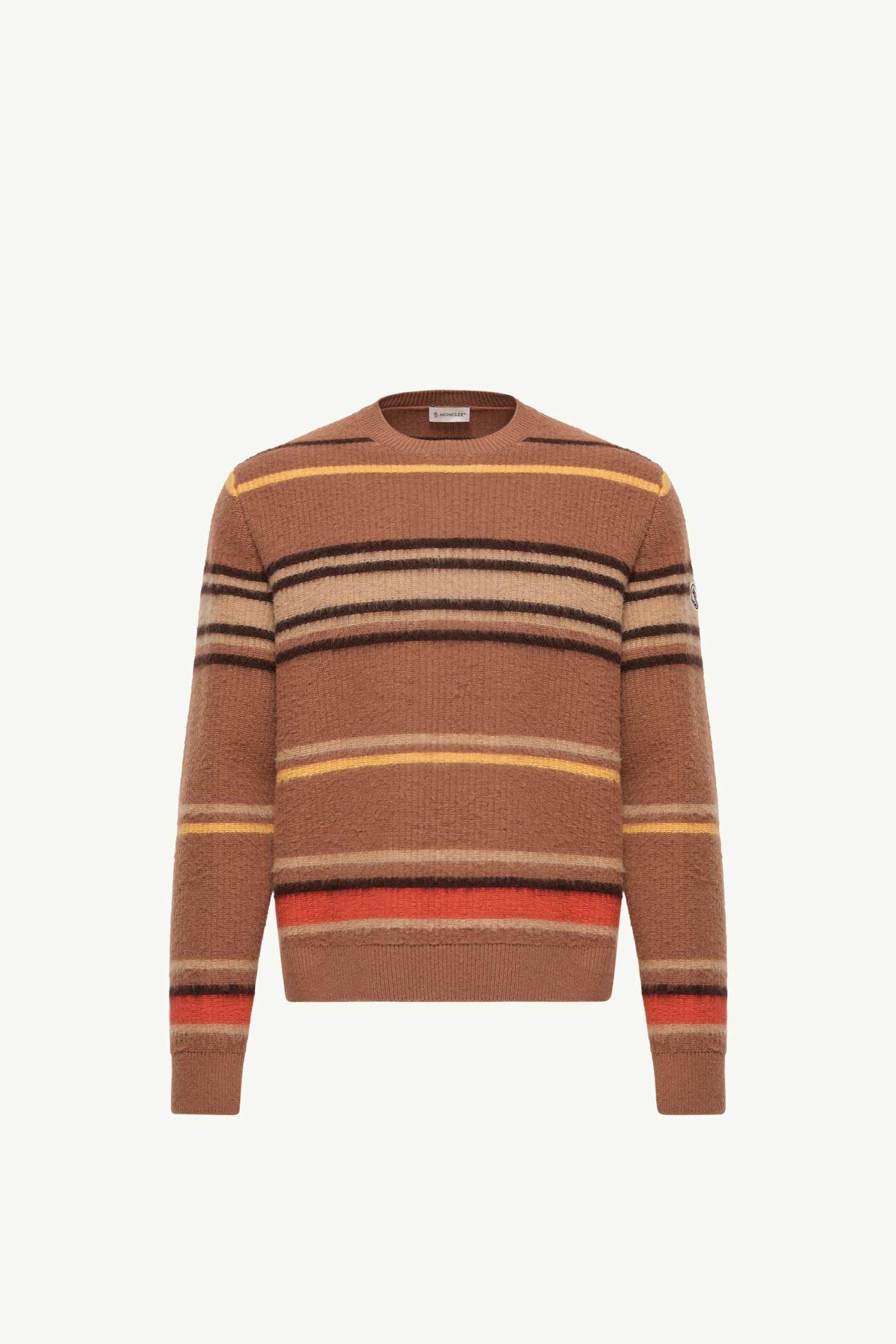 Striped Wool Jumper Men Light Brown Moncler 2