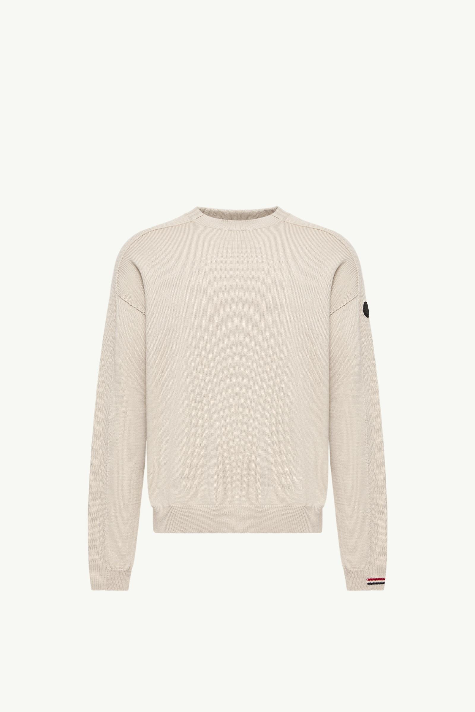 Logo Wool Jumper Men Light Beige Moncler, 1 of 0