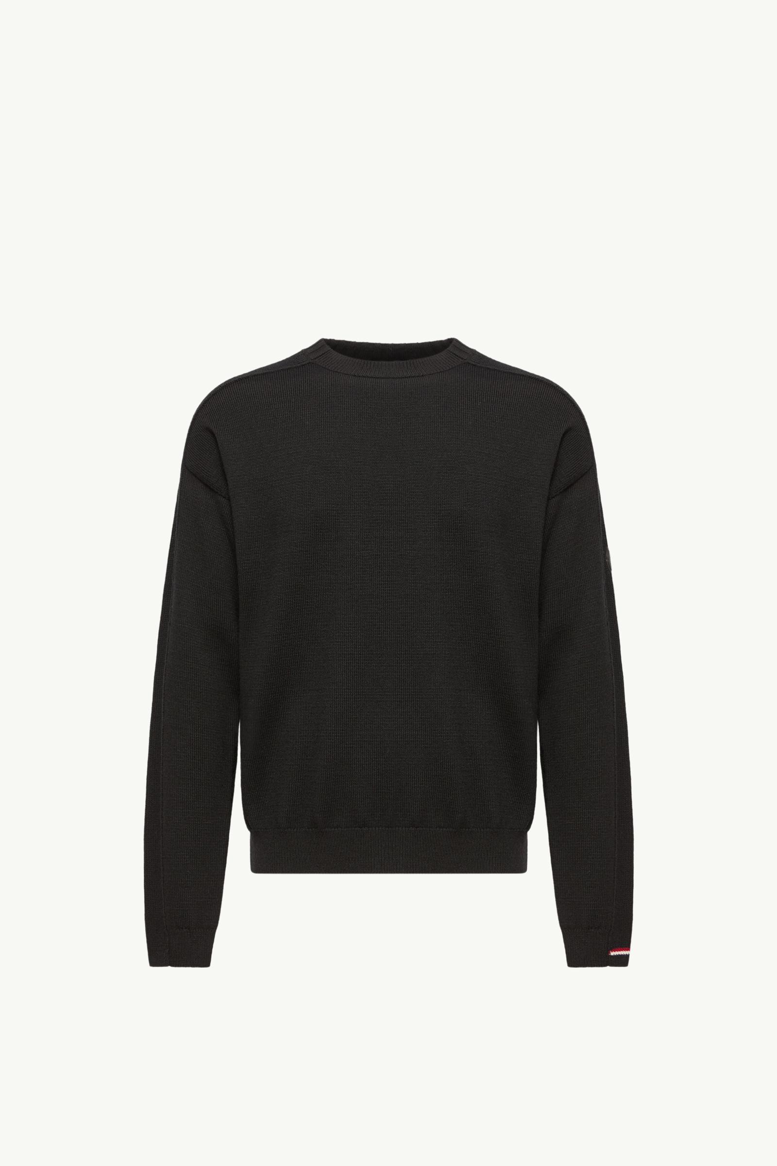 Logo Wool Jumper Men Black Moncler, 1 of 0