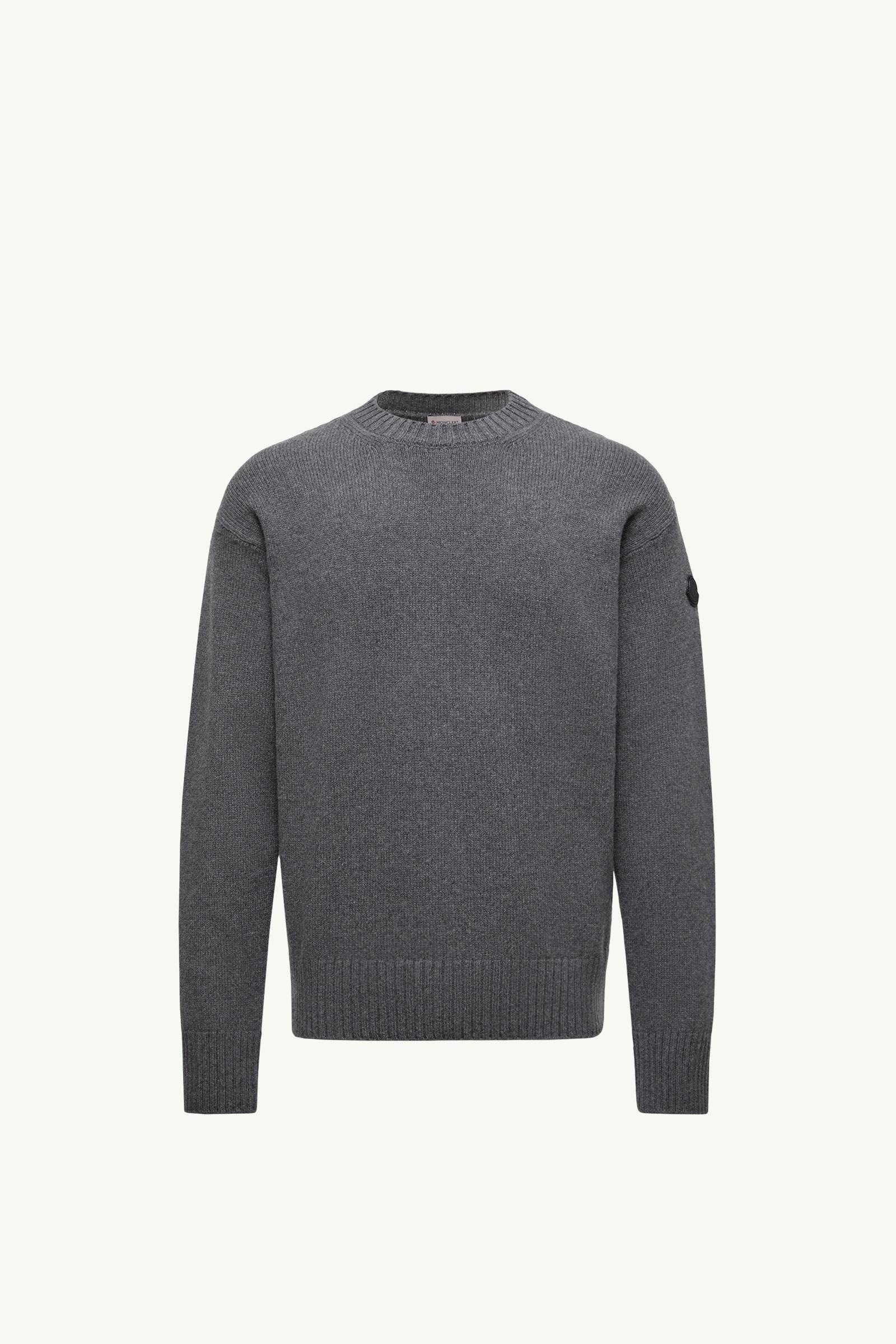 Wool & Cashmere Blend Jumper Men Dark Gray Moncler, 1 of 0