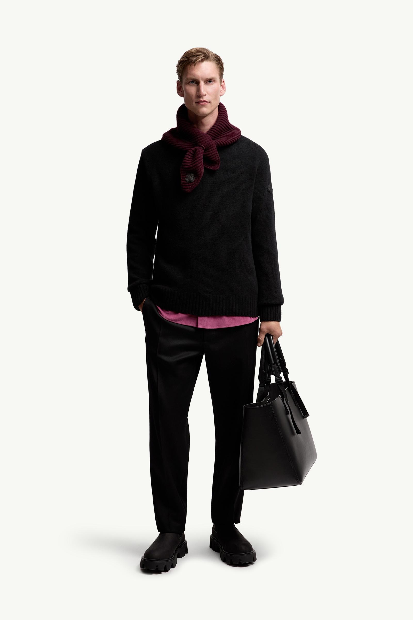 Black Wool & Cashmere Blend Sweater - Sweaters & Cardigans for Men