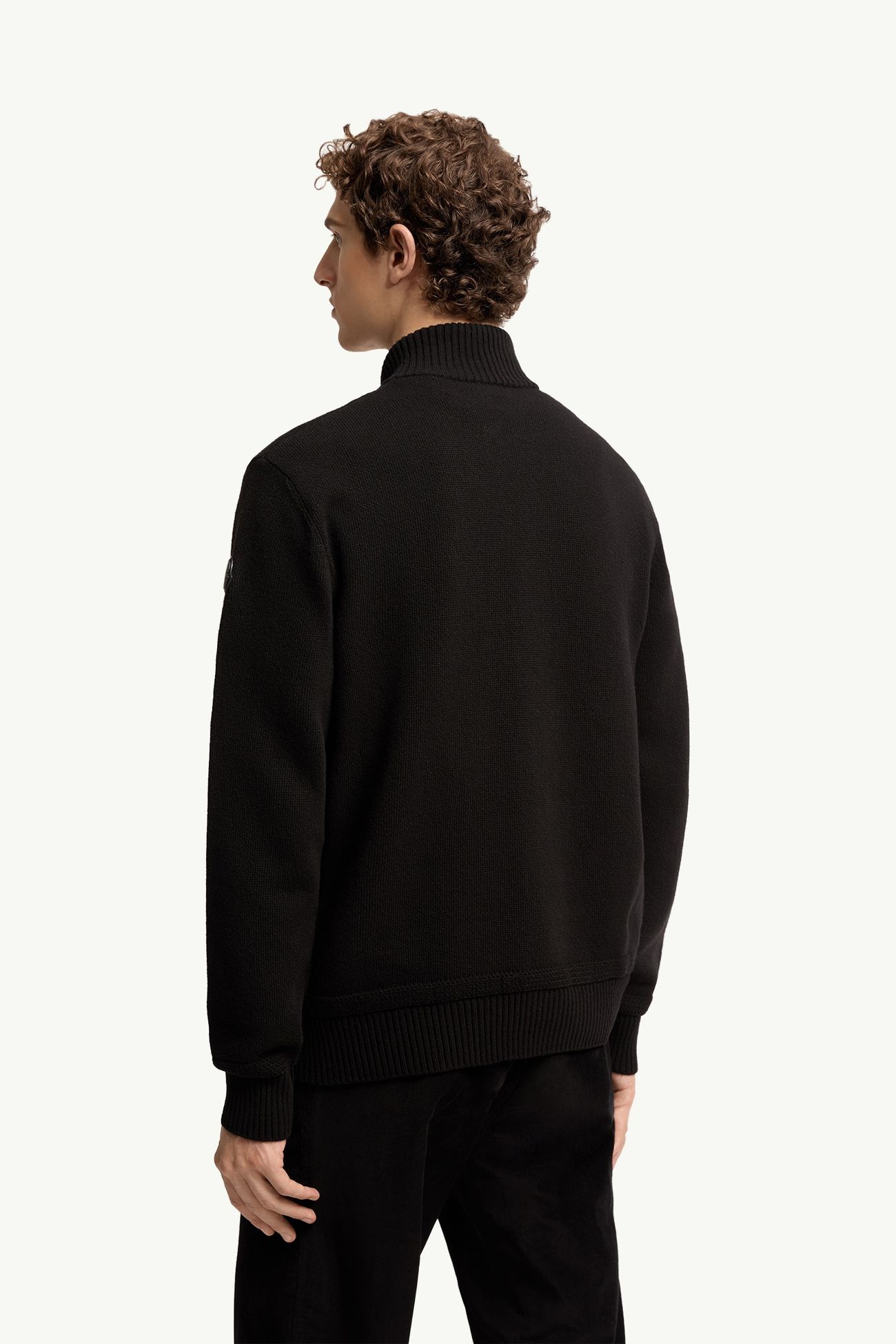 Rollkragenpullover aus Woll-Kaschmir-Mischung Herren Schwarz Moncler 4