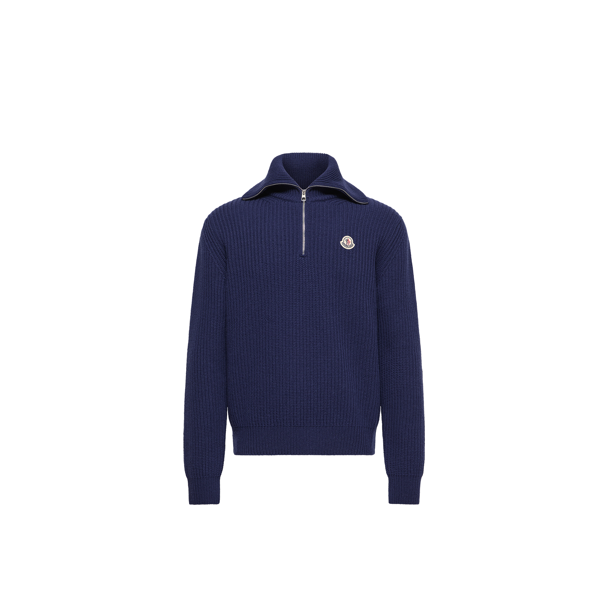 Moncler Logo Rib Wool Turtleneck Men da Size: M