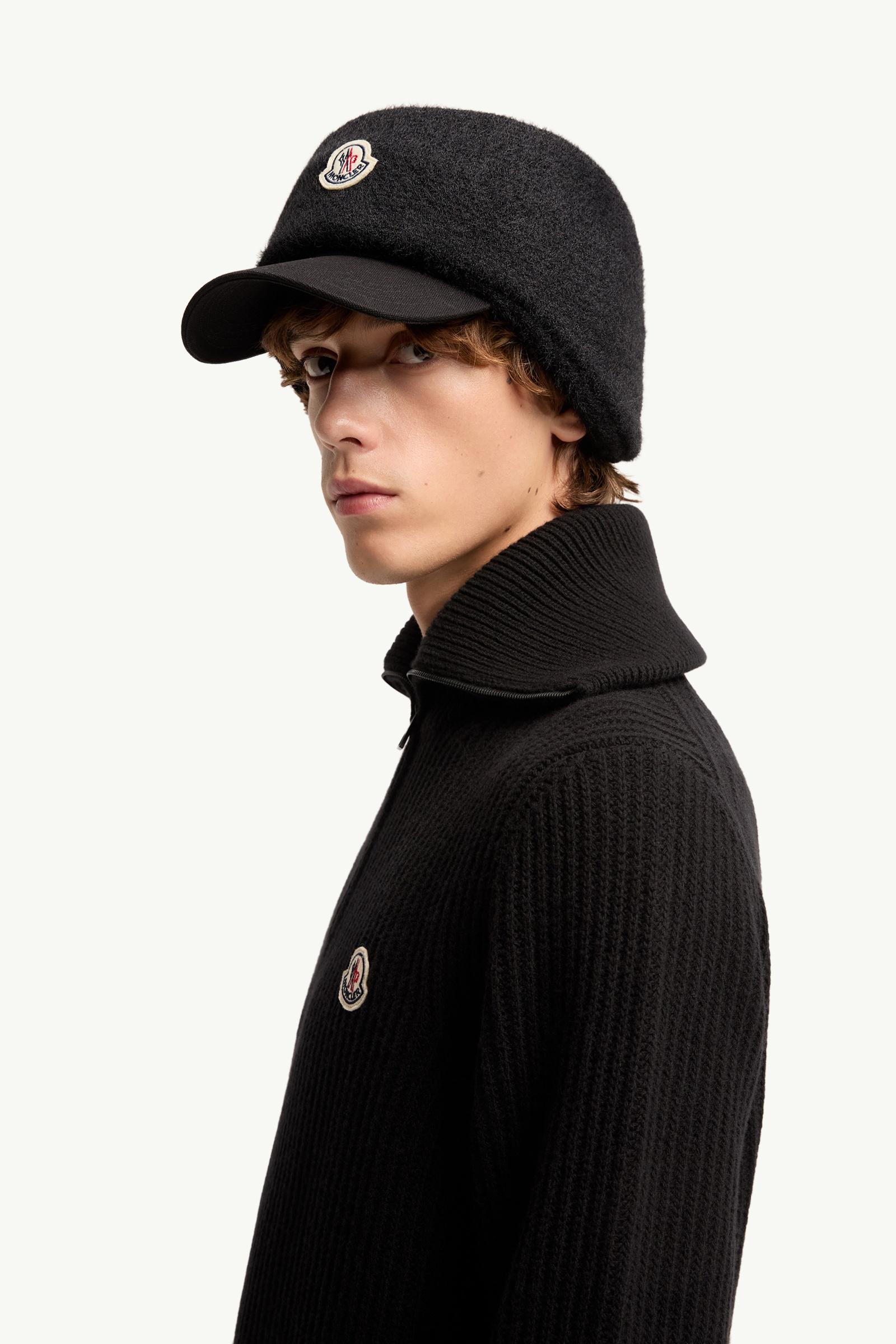 Black Logo Rib Wool Turtleneck - Sweaters & Cardigans for Men