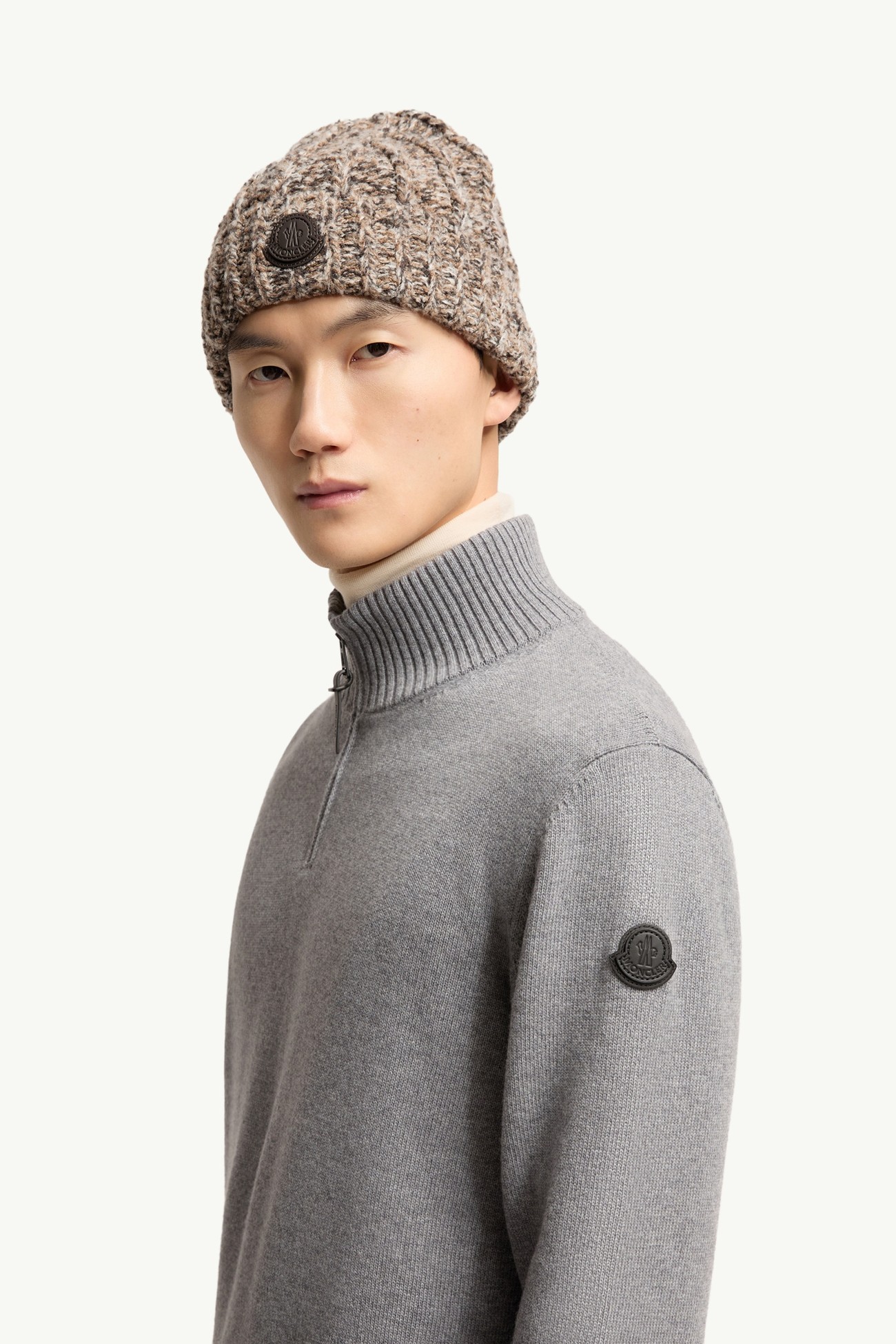 Pullover aus einer Wolle-Kaschmir-Mischung Herren Grau Moncler 1