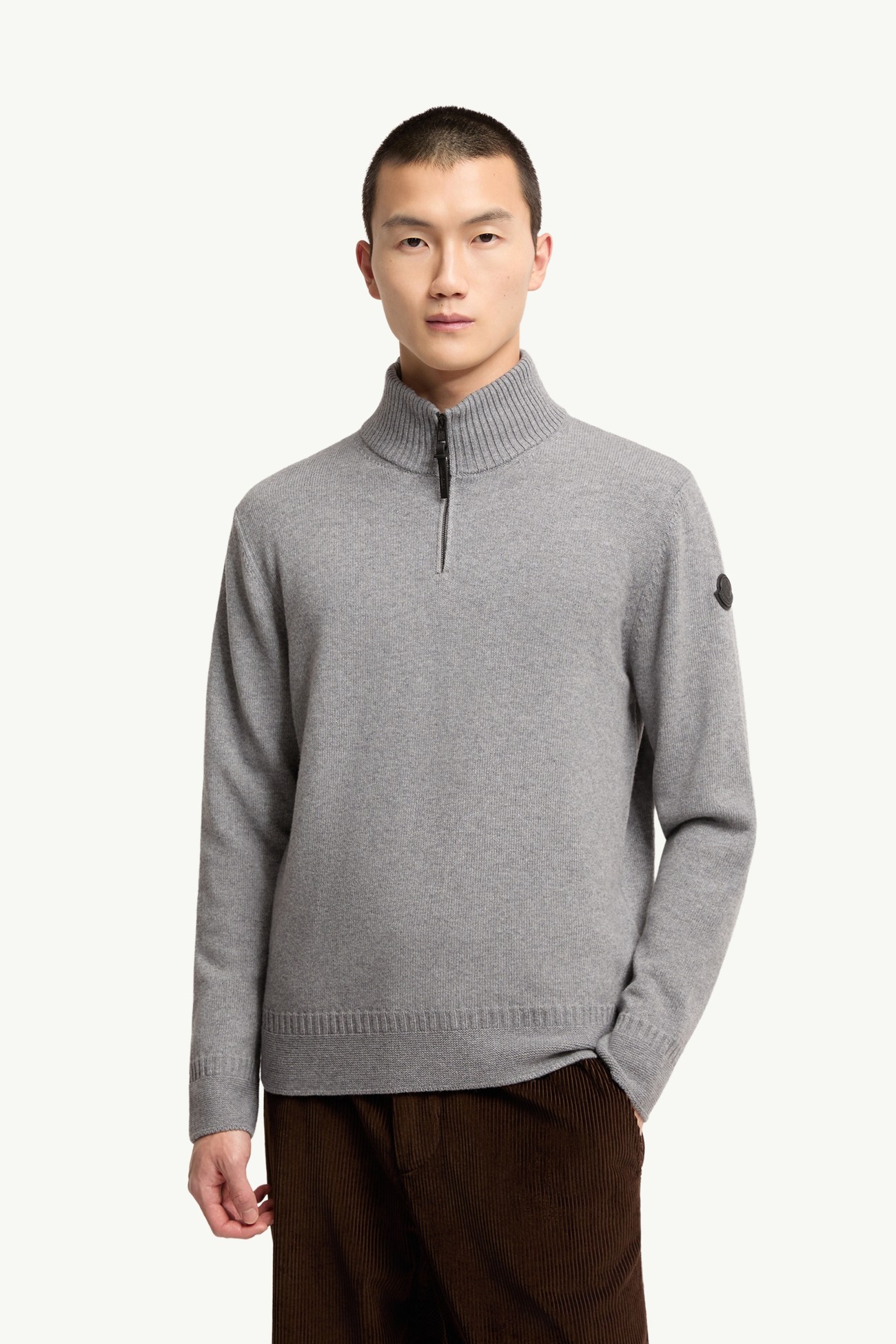 Pullover aus einer Wolle-Kaschmir-Mischung Herren Grau Moncler 3