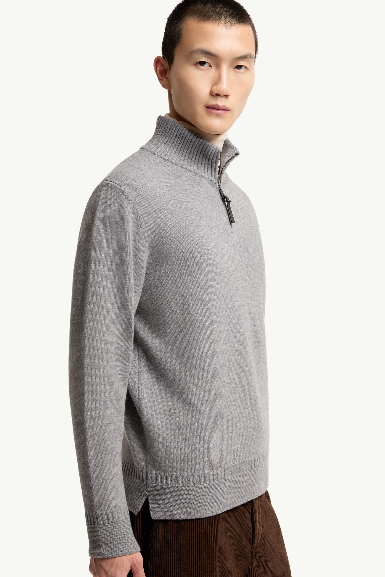 男士羊毛和山羊绒混纺毛衣 男士 灰色 Moncler 5