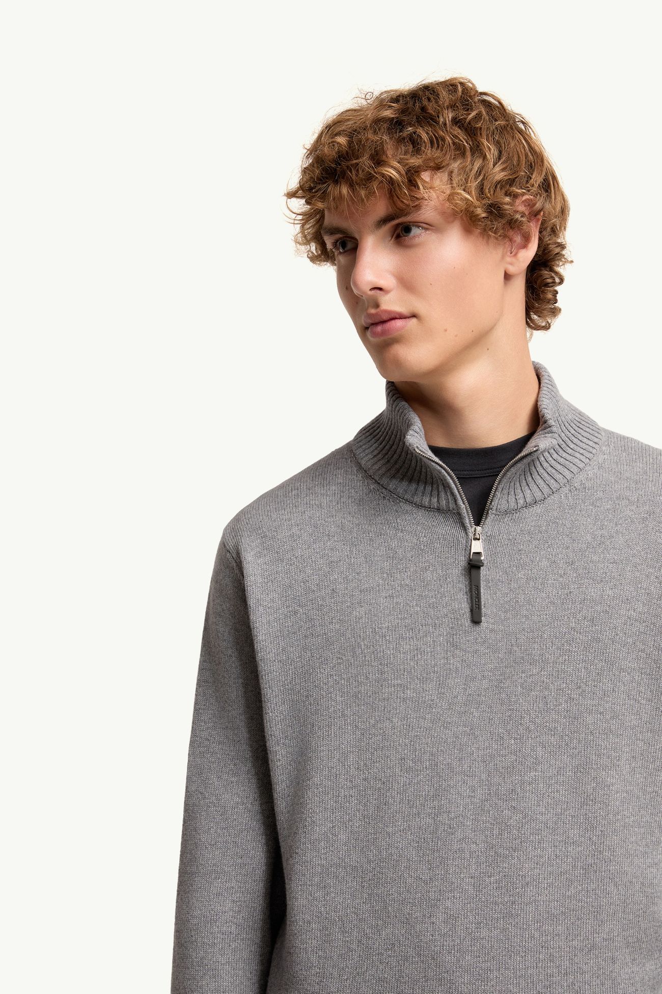 Wool & Cashmere Blend Jumper Men Gray Moncler 6