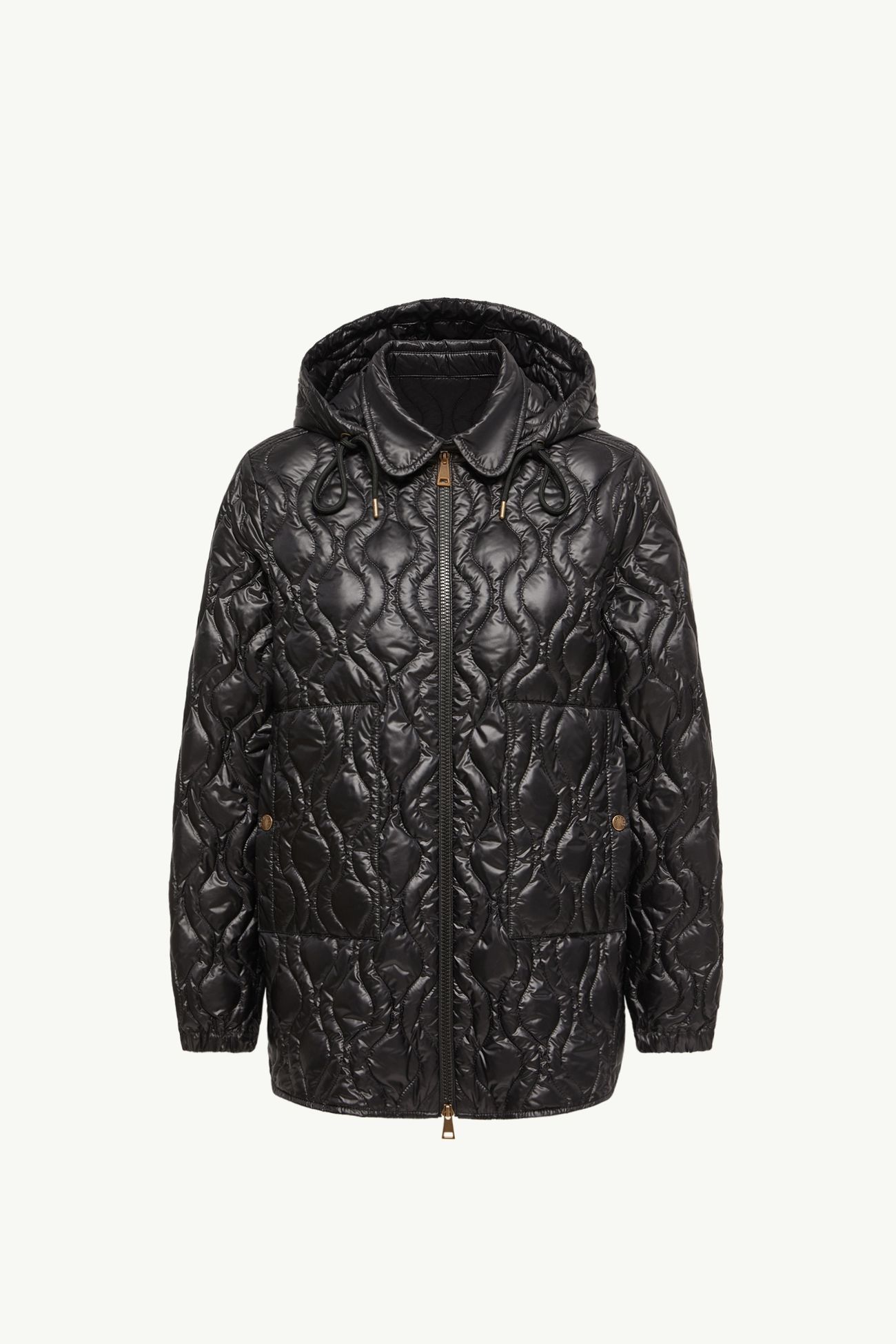 Doudoune mi-longue Balette à matelassage géométrique Femmes Noir Moncler 2