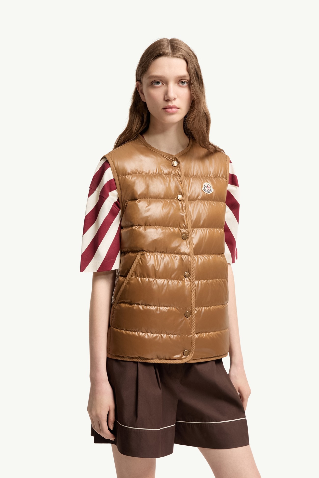 Chocard 3-in-1 Short Down Jacket Women Beige Moncler 5