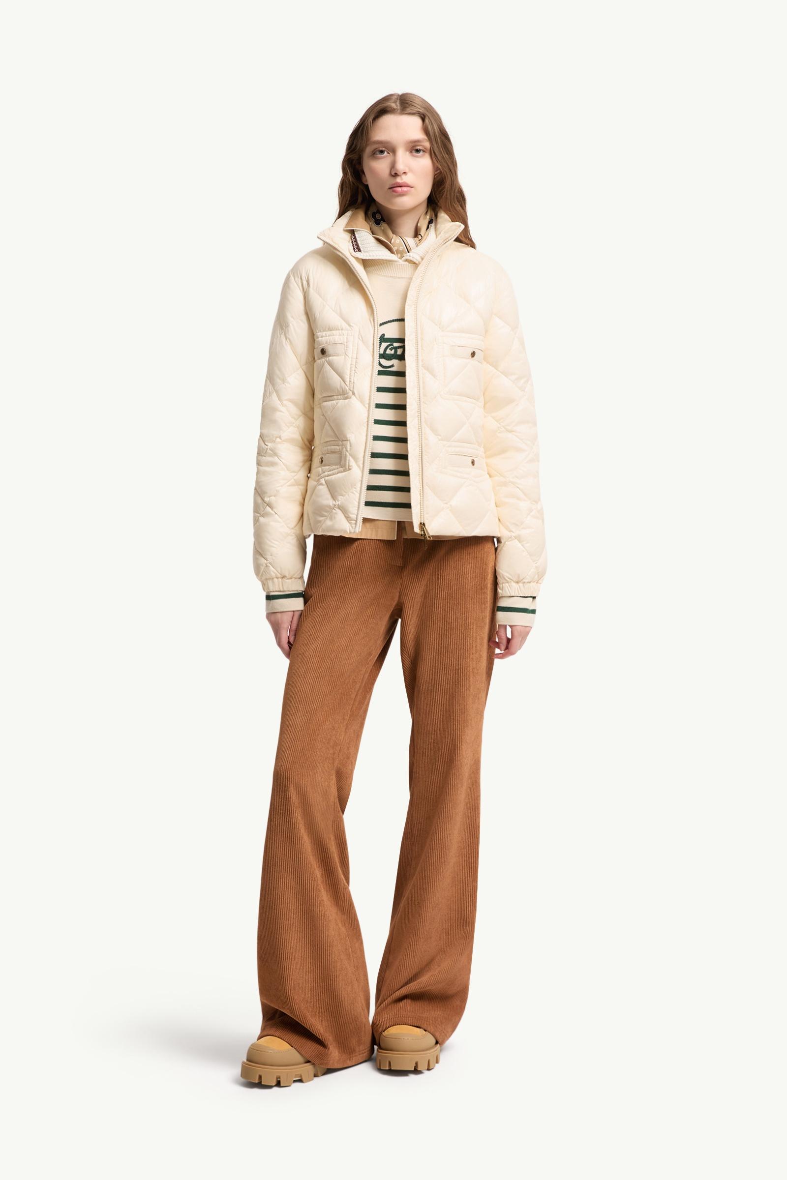 White Ivory Lavaret Short Down Jacket - Short Down Jackets for