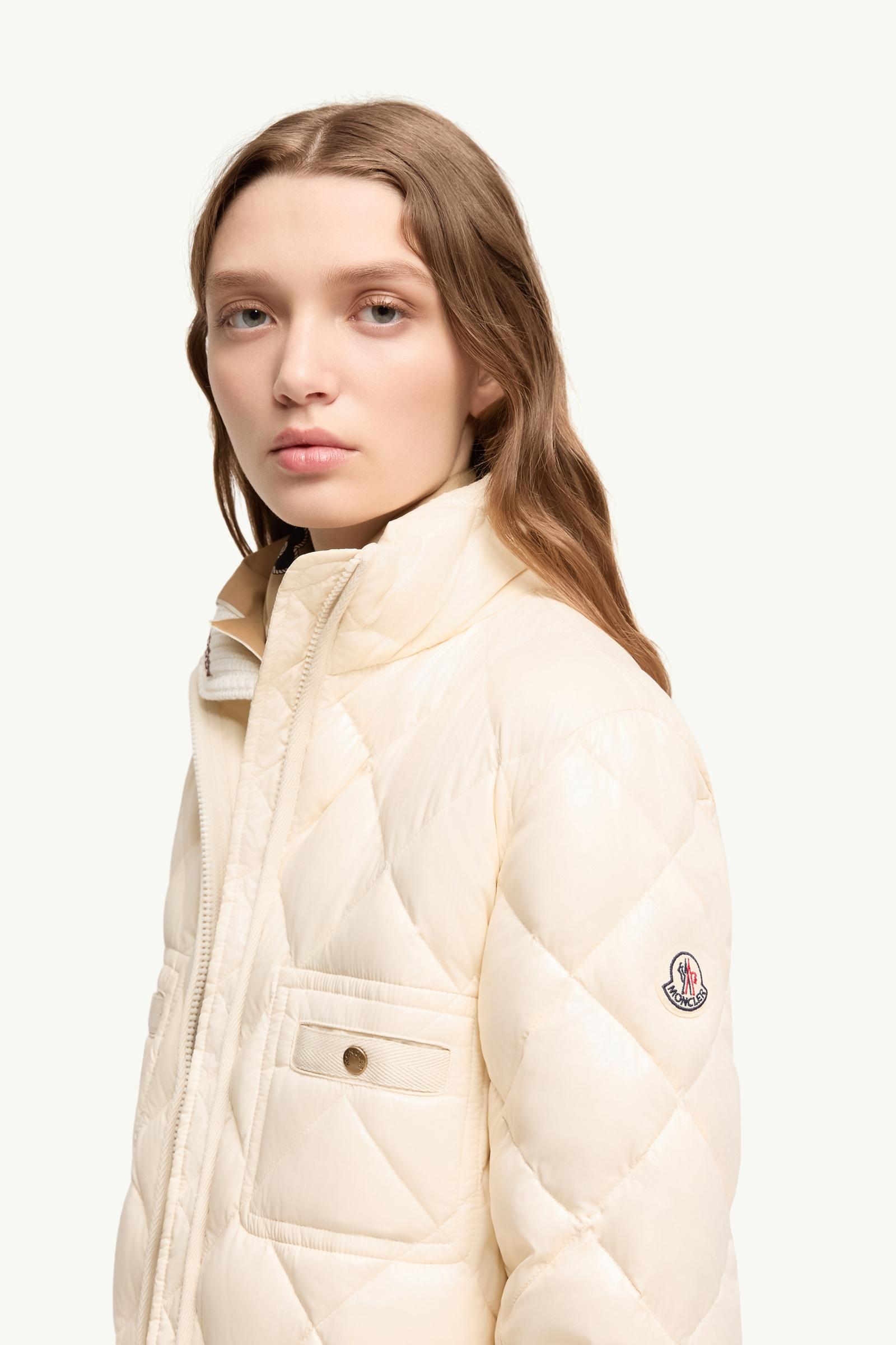 White Ivory Lavaret Short Down Jacket - Short Down Jackets for