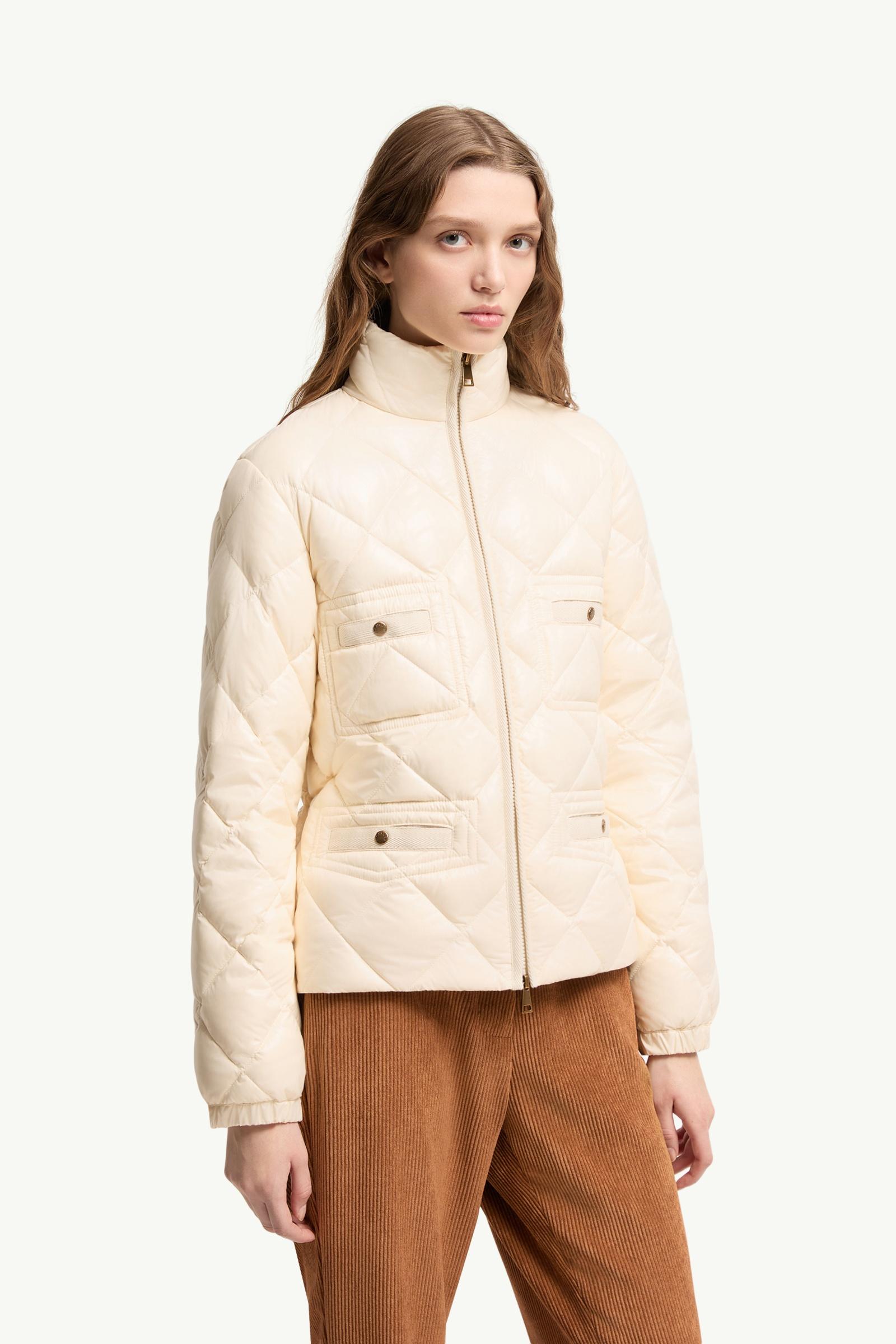 White Ivory Lavaret Short Down Jacket - Short Down Jackets for