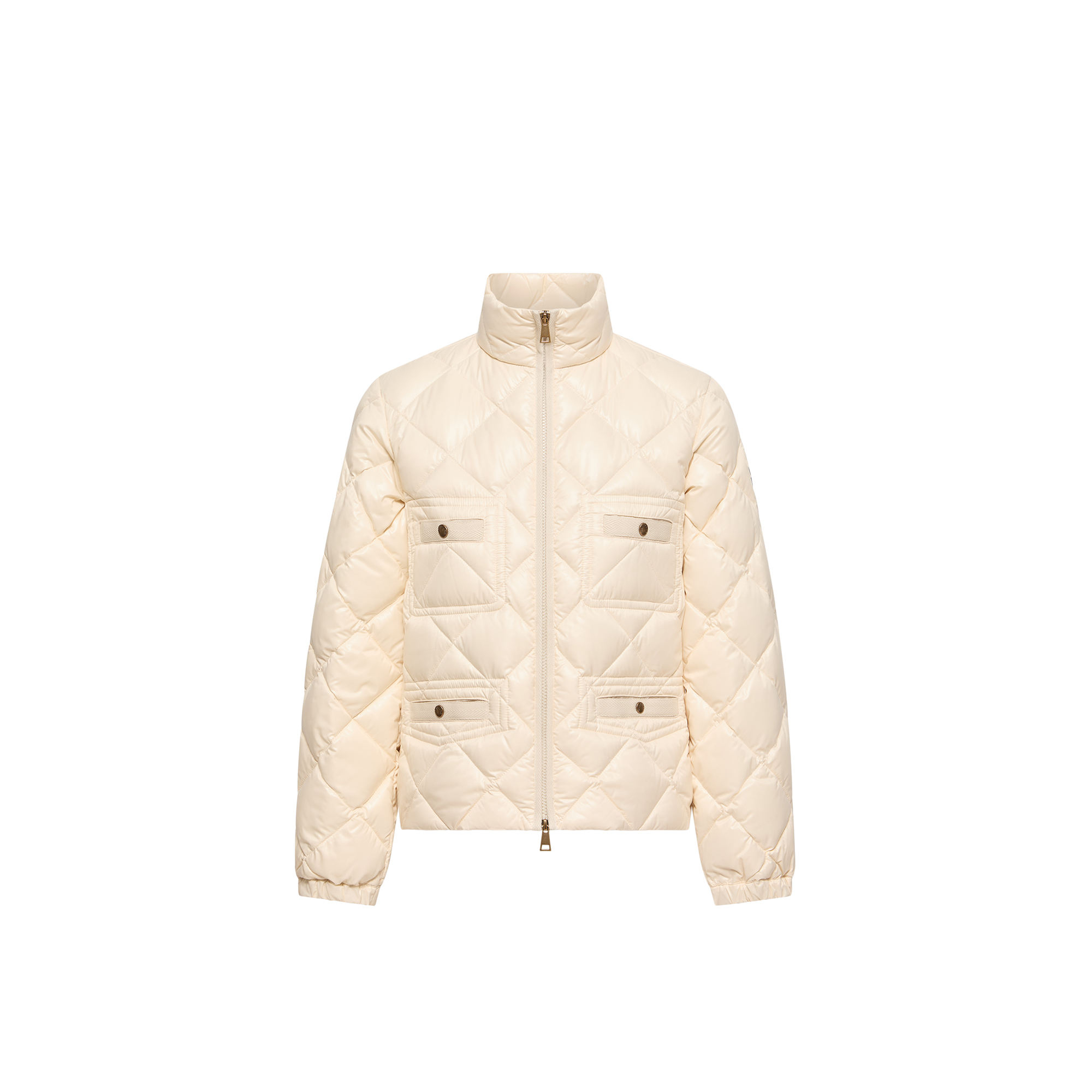 Moncler   Lavaret Short Down Jacket for Women in White, Size: 12