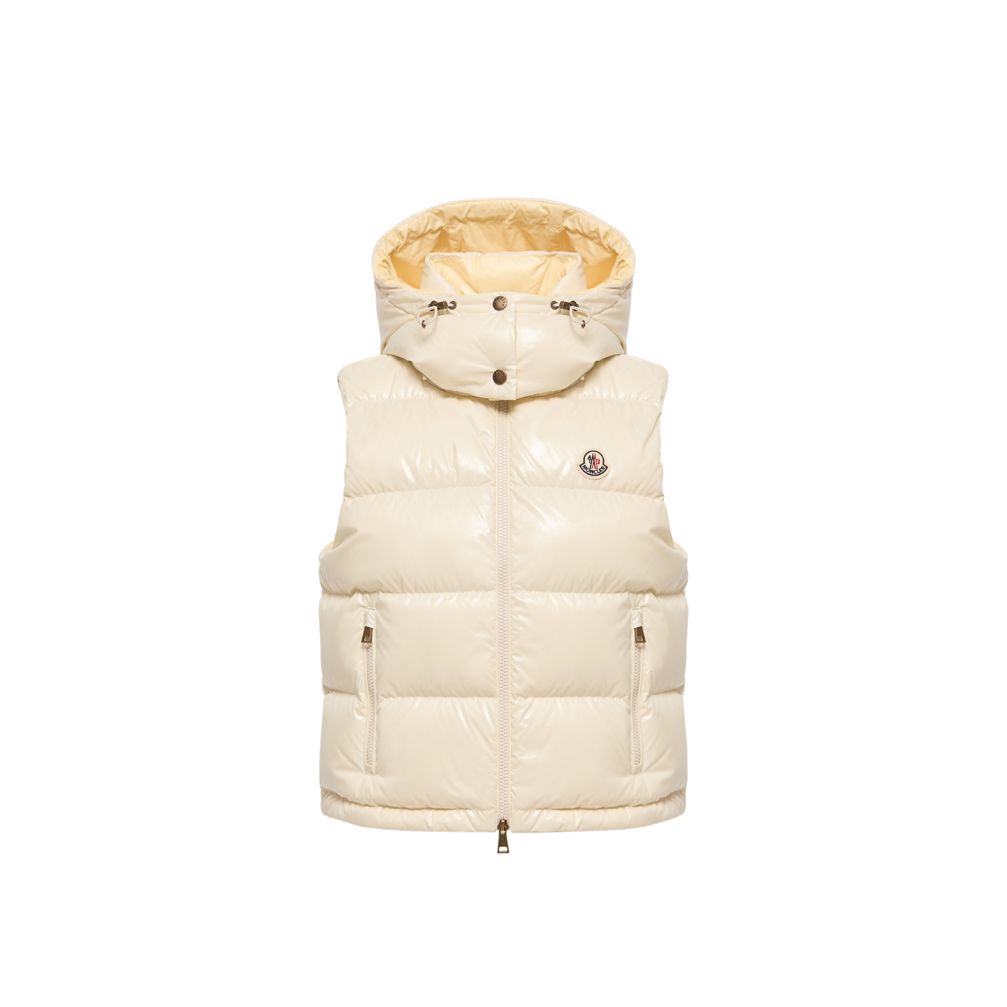 Moncler   Niverolle Short Down Gilet for Women in White, Size: 24