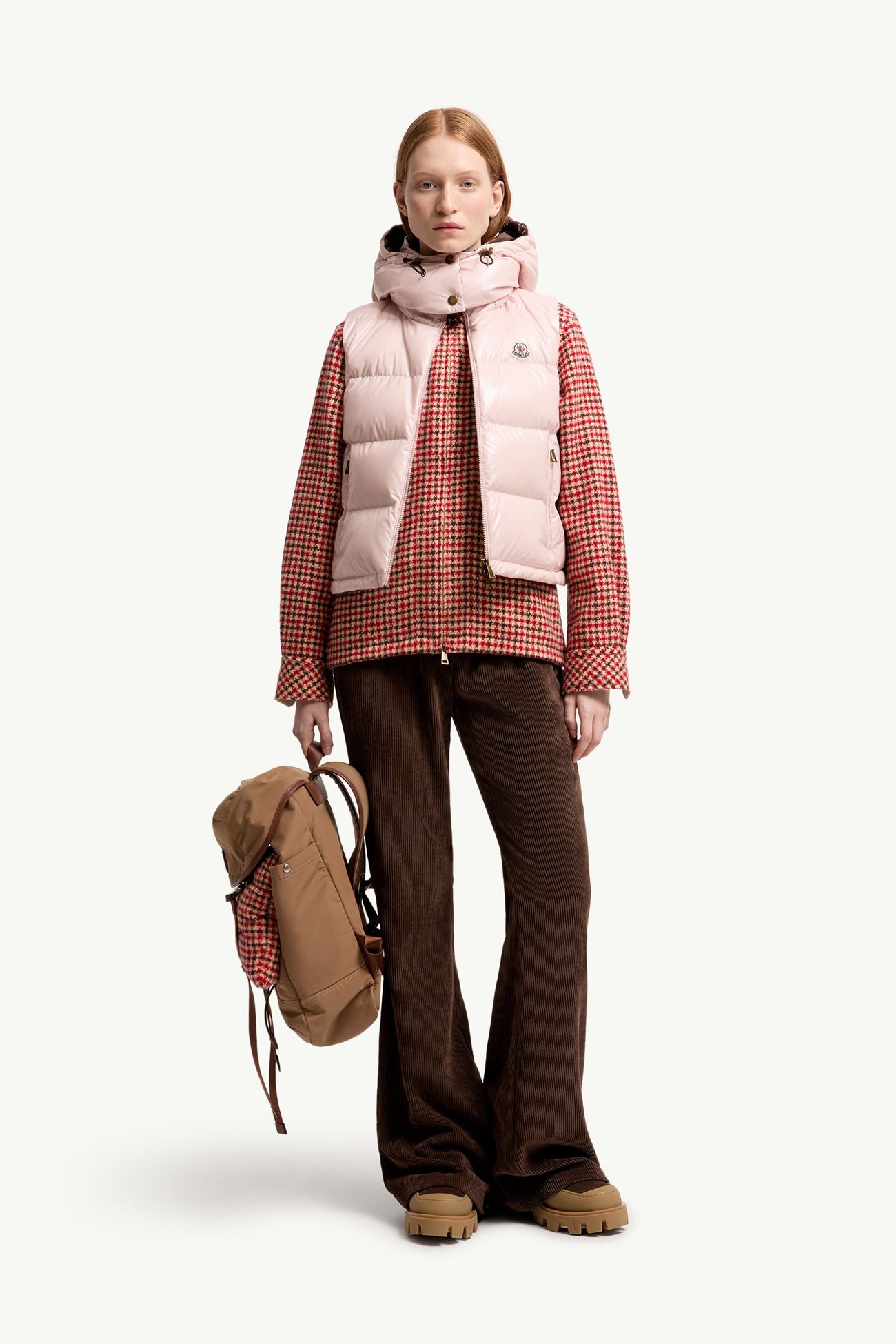 Niverolle女士短款锦纶羽绒马甲 女士 粉红色 Moncler 0