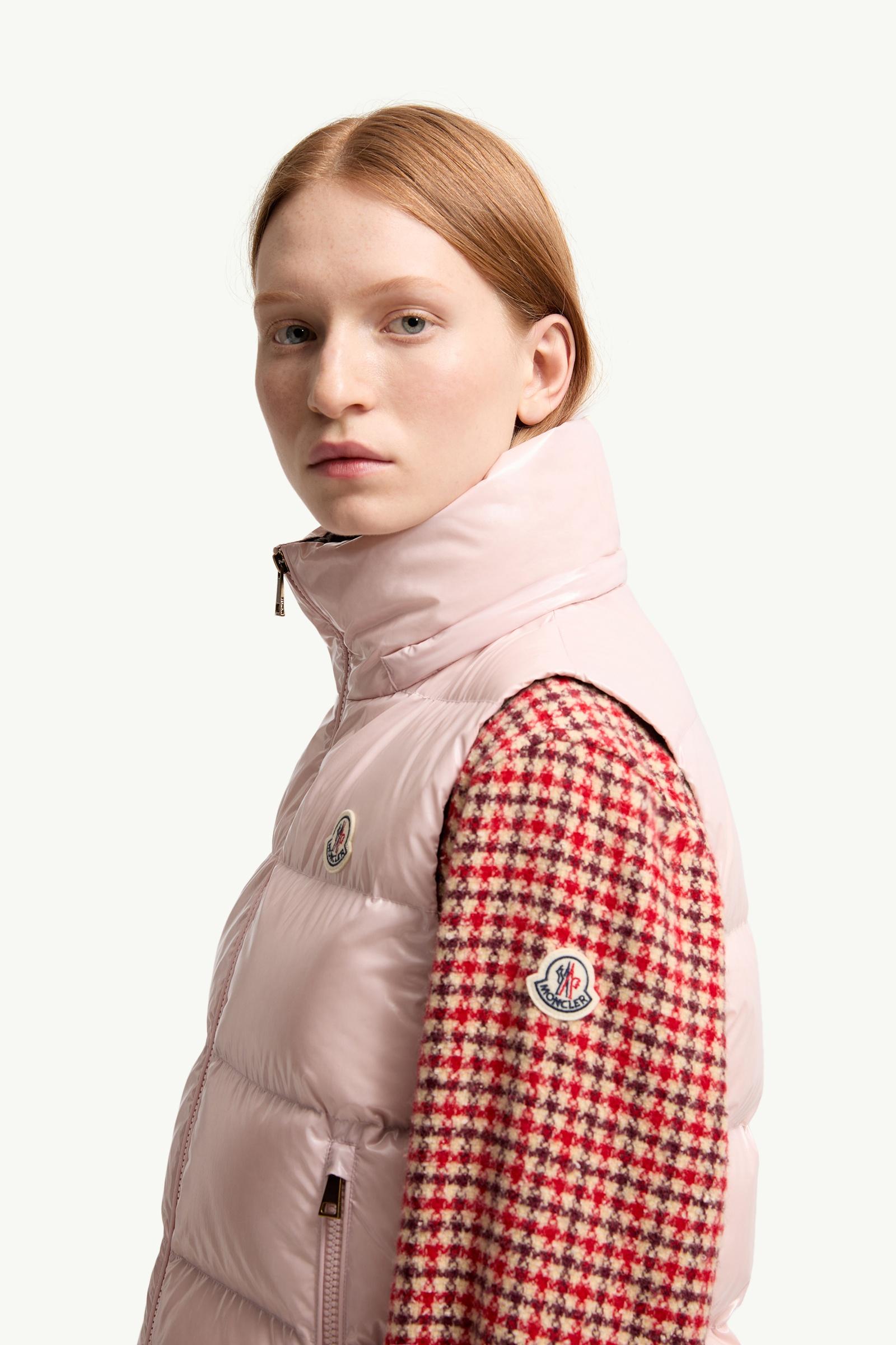 Pink Niverolle Short Down Vest - Vests for Women | Moncler US