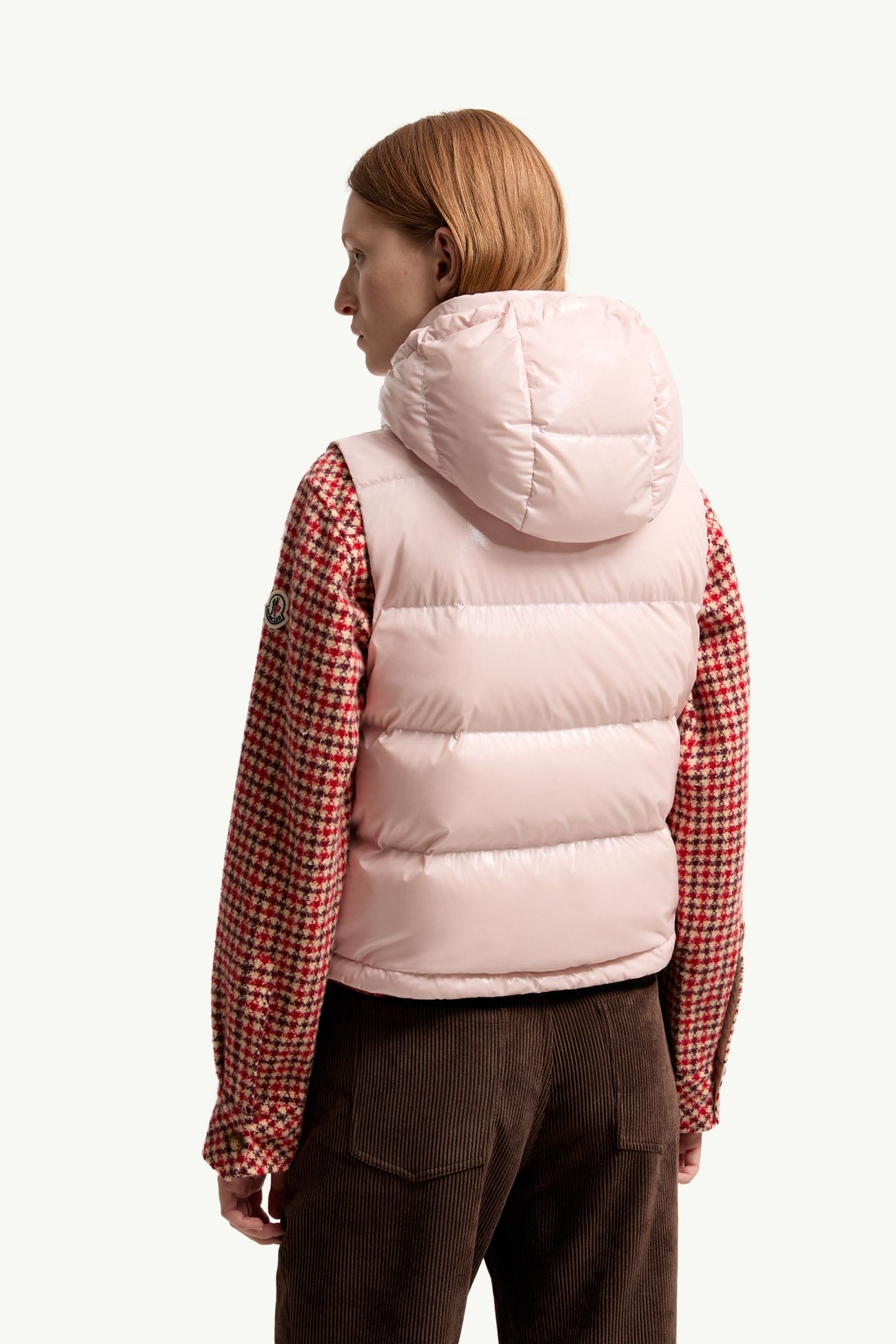 Niverolle Short Down Vest Women Pink Moncler 4