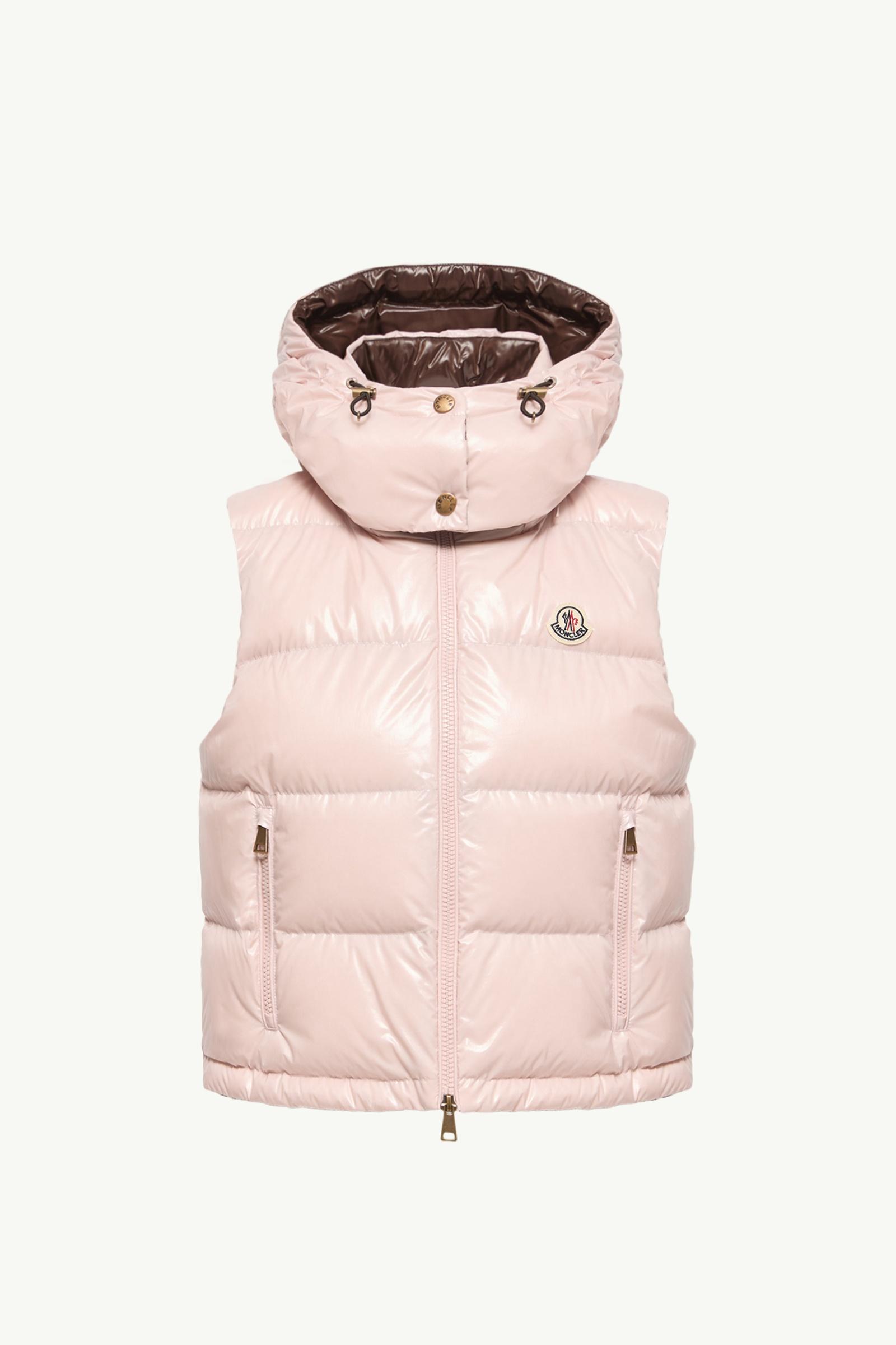 Doudoune courte sans manches en nylon Niverolle Femmes Rose Moncler, 1 of 0