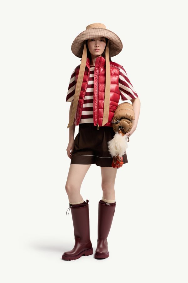 Doudoune sans manches Frelon Femmes Rouge Vif Moncler 0