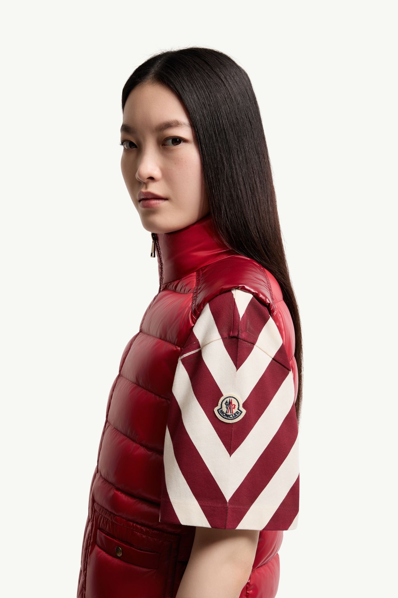 Doudoune sans manches Frelon Femmes Rouge Vif Moncler 1