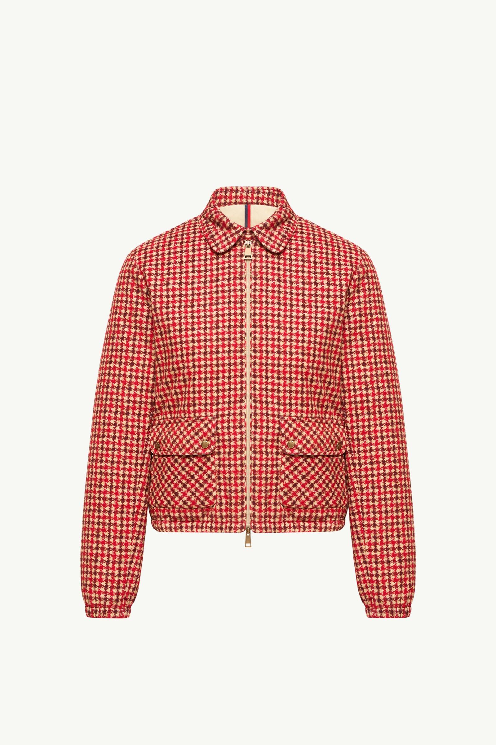 Red Lanset Velvet Down Shirt Jacket - Lightweight Down Jackets for