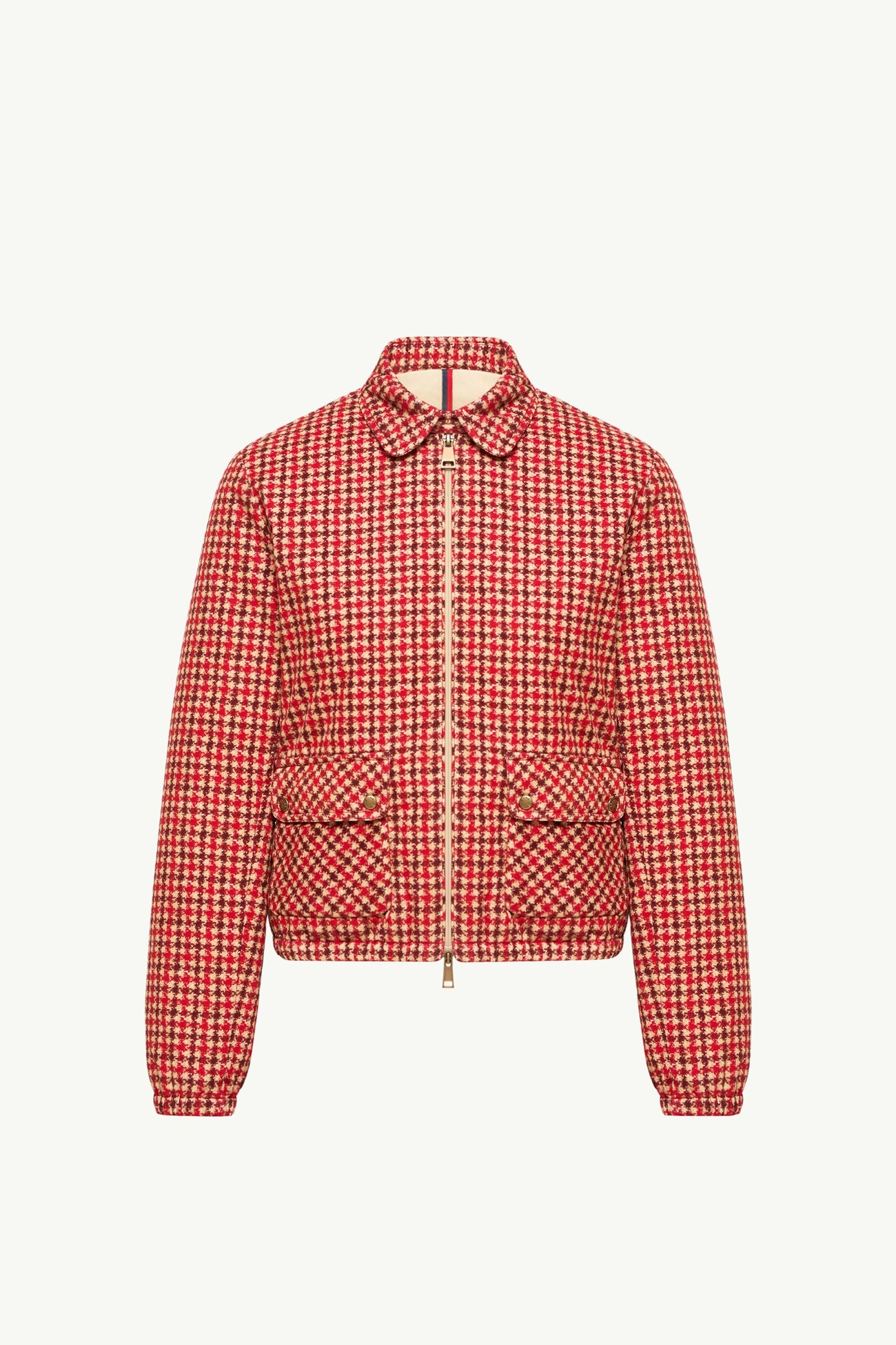 Lanset Velvet Short Down Jacket Women Red Moncler 2