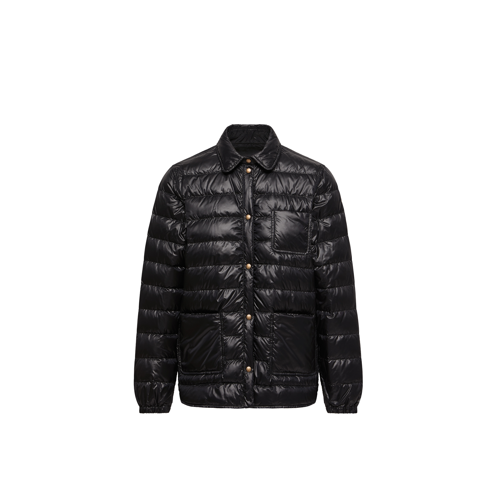 Moncler   Fouine Down Shirt Jacket for Women in Black, Size: 20