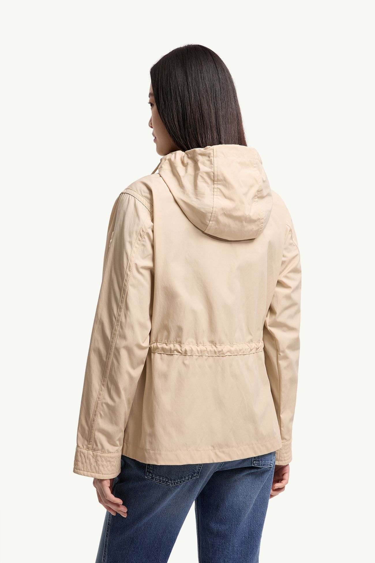 Serin 후드 코튼 혼방 파카 여성 라이트 베이지 Moncler 4