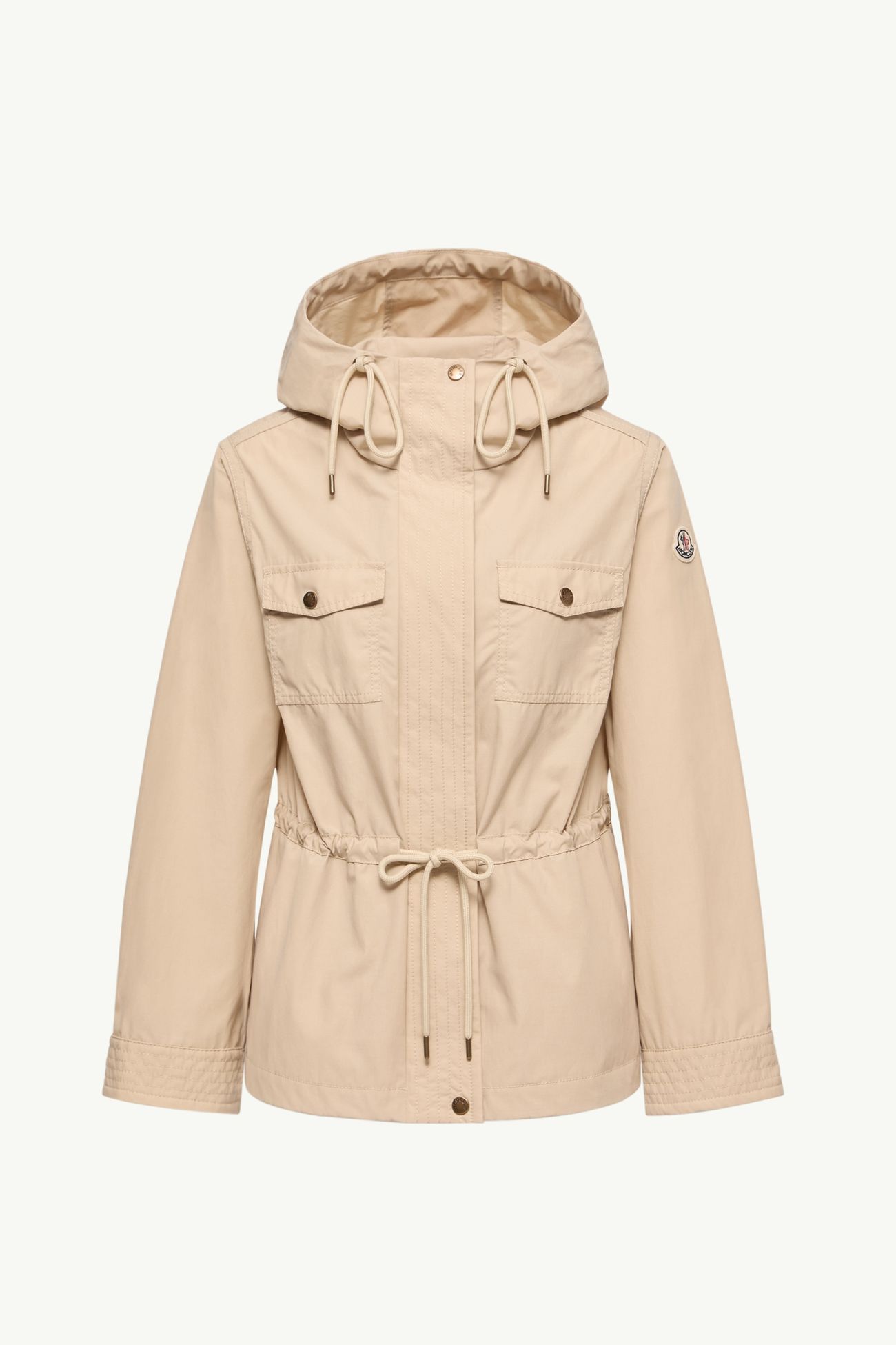 Serin Parka aus Baumwollmischung mit Kapuze Damen Hellbeige Moncler 2