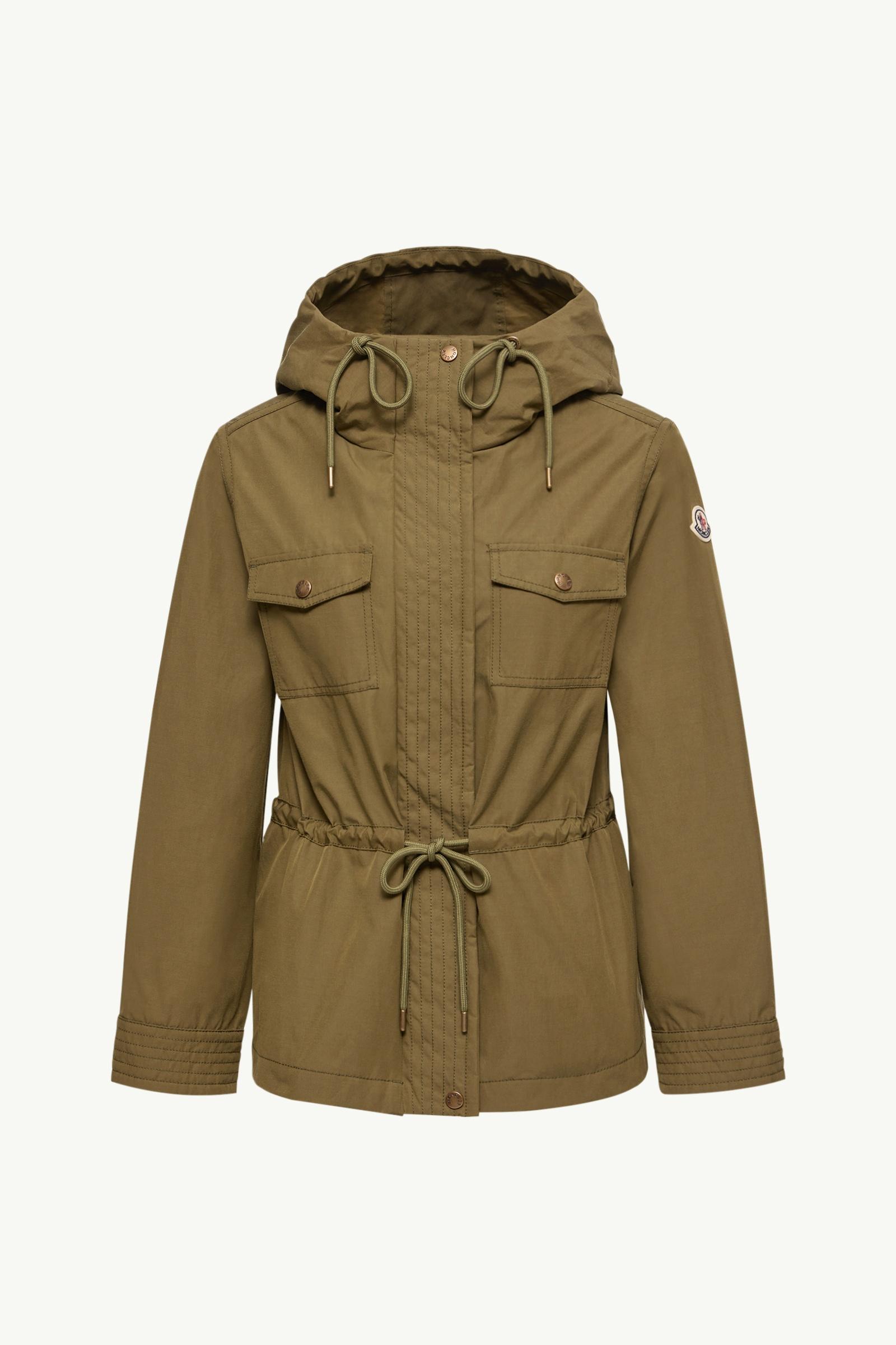Serin Hooded Cotton Blend Parka Women Olive Green Moncler, 1 of 0
