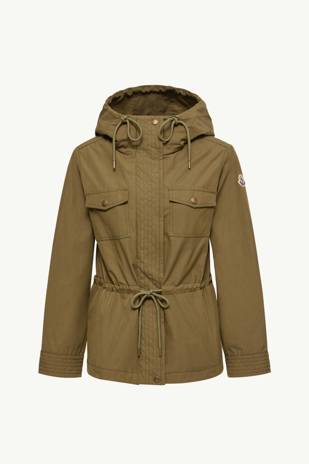 Serin 후드 코튼 혼방 파카 여성 올리브 그린 Moncler 2